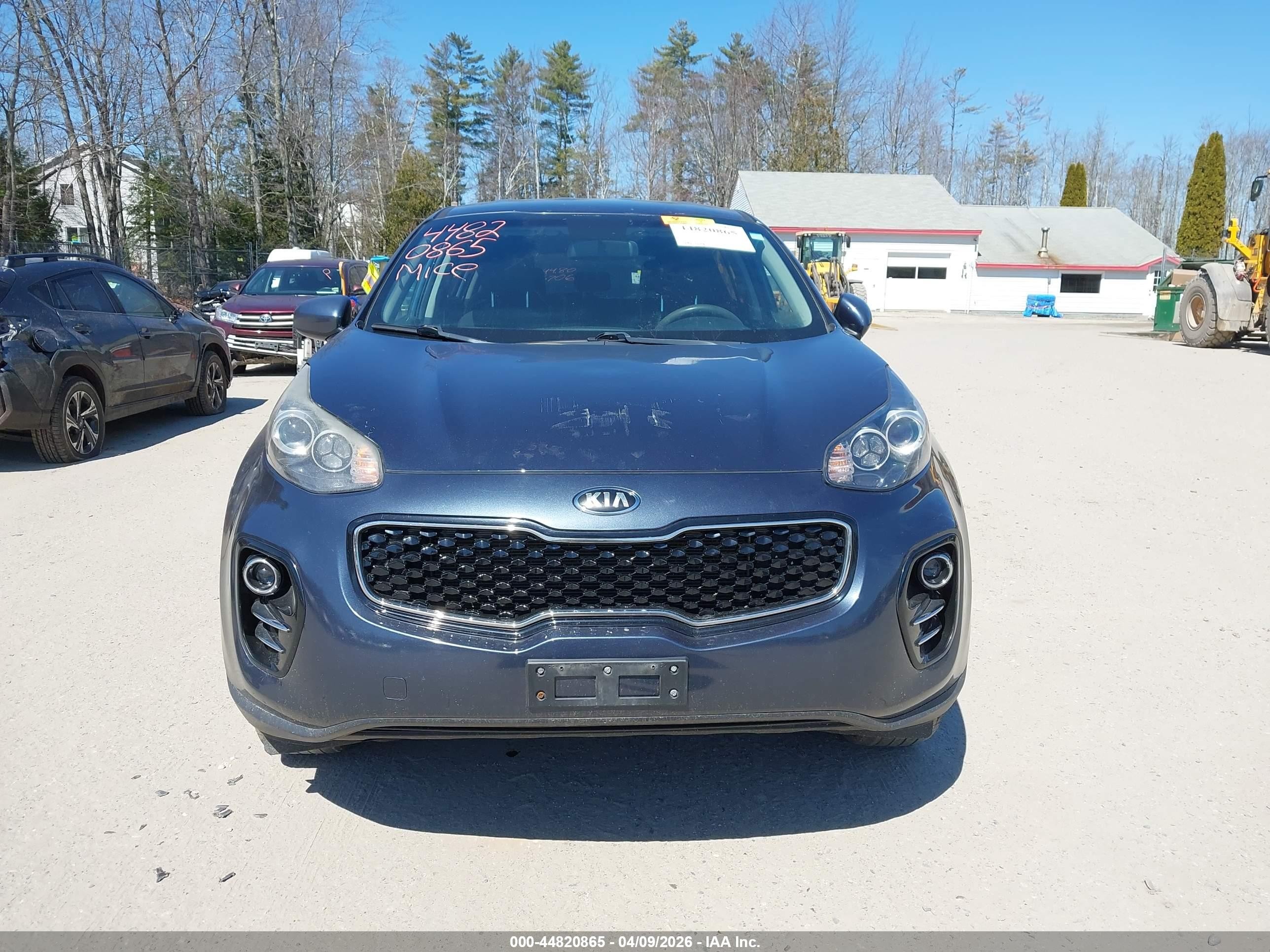 2018 Kia Sportage Lx Blue vin: KNDPMCAC6J7340405