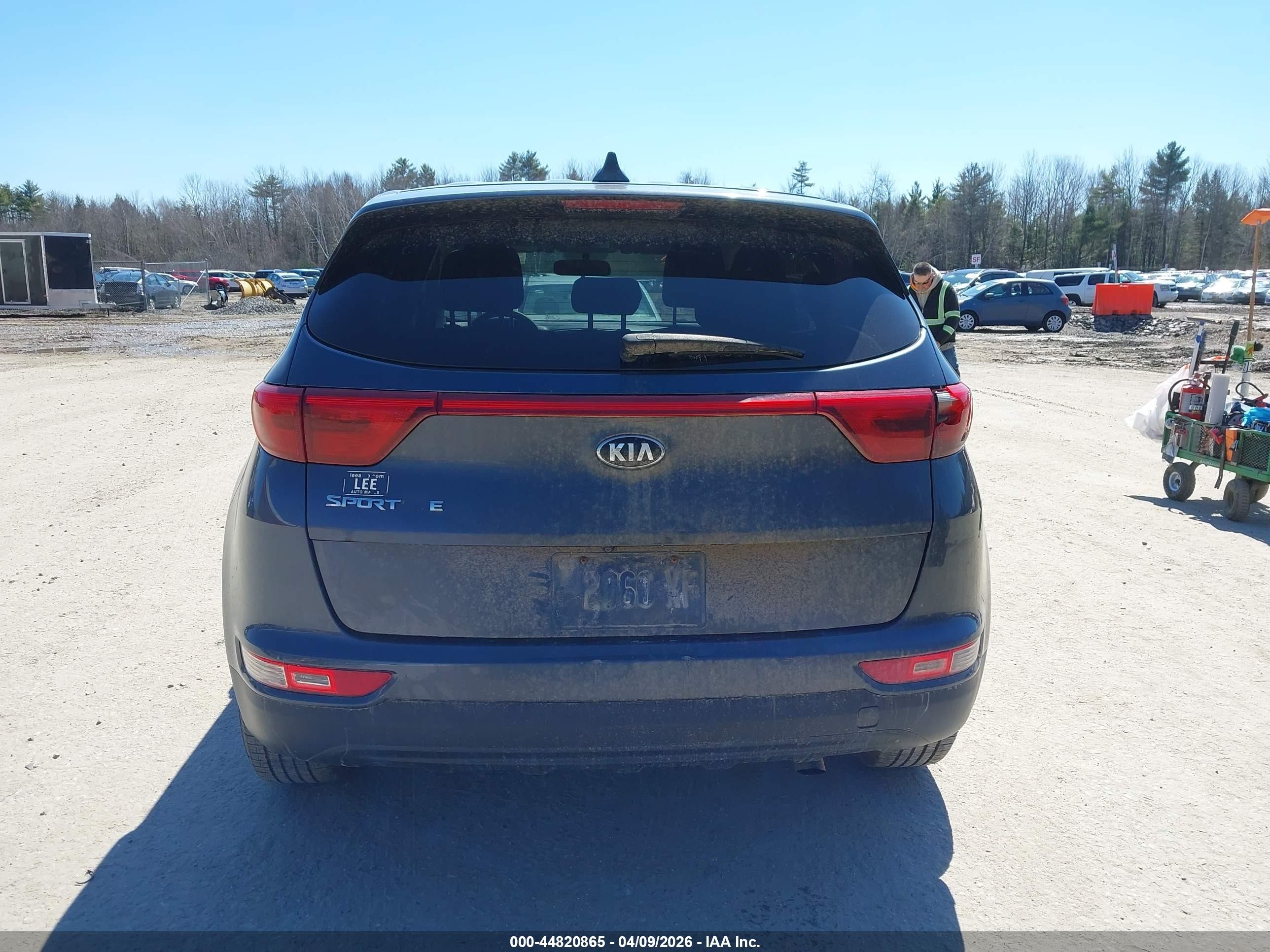 2018 Kia Sportage Lx Blue vin: KNDPMCAC6J7340405