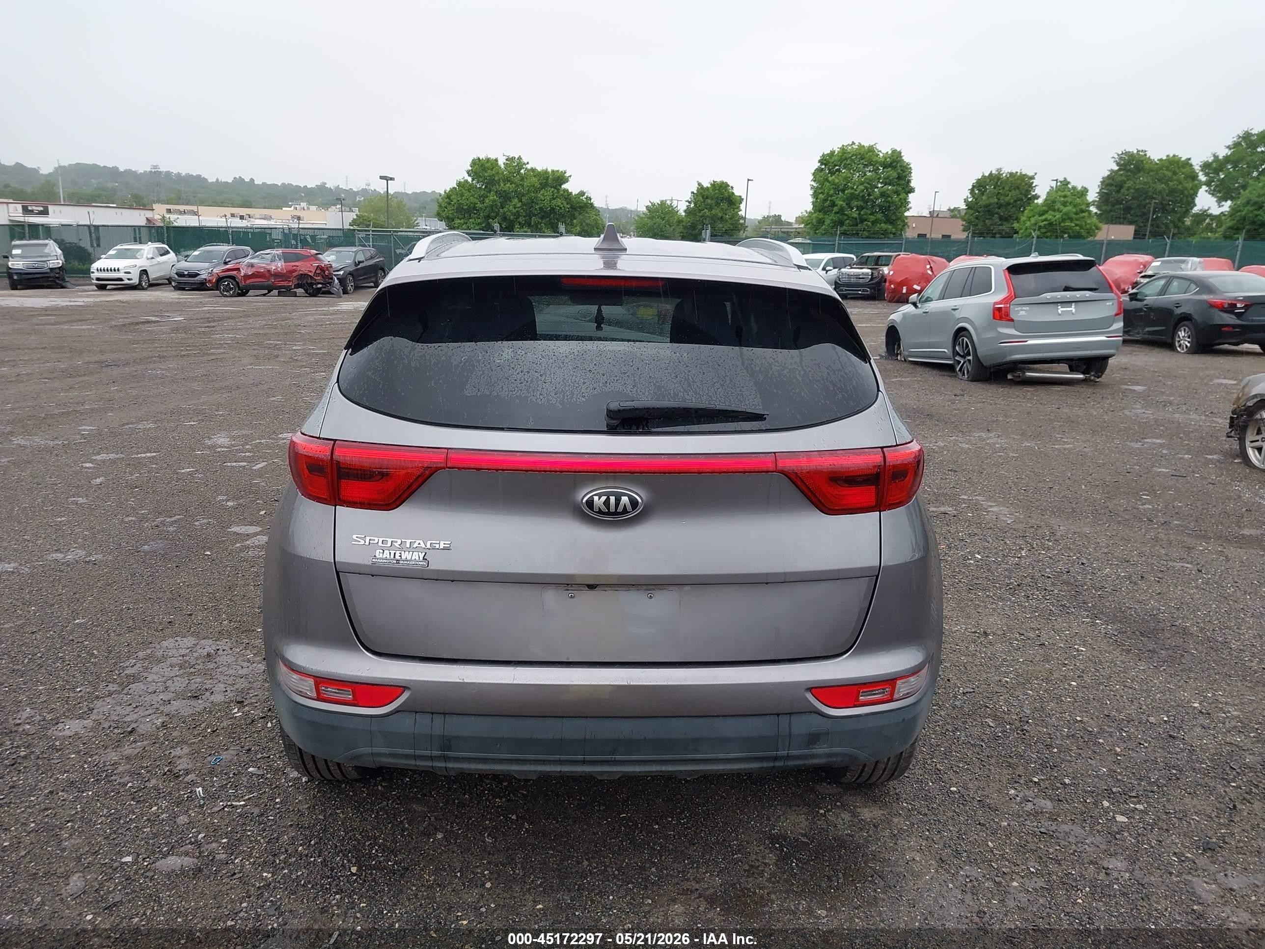 2019 Kia Sportage Lx Gray vin: KNDPMCAC6K7501126