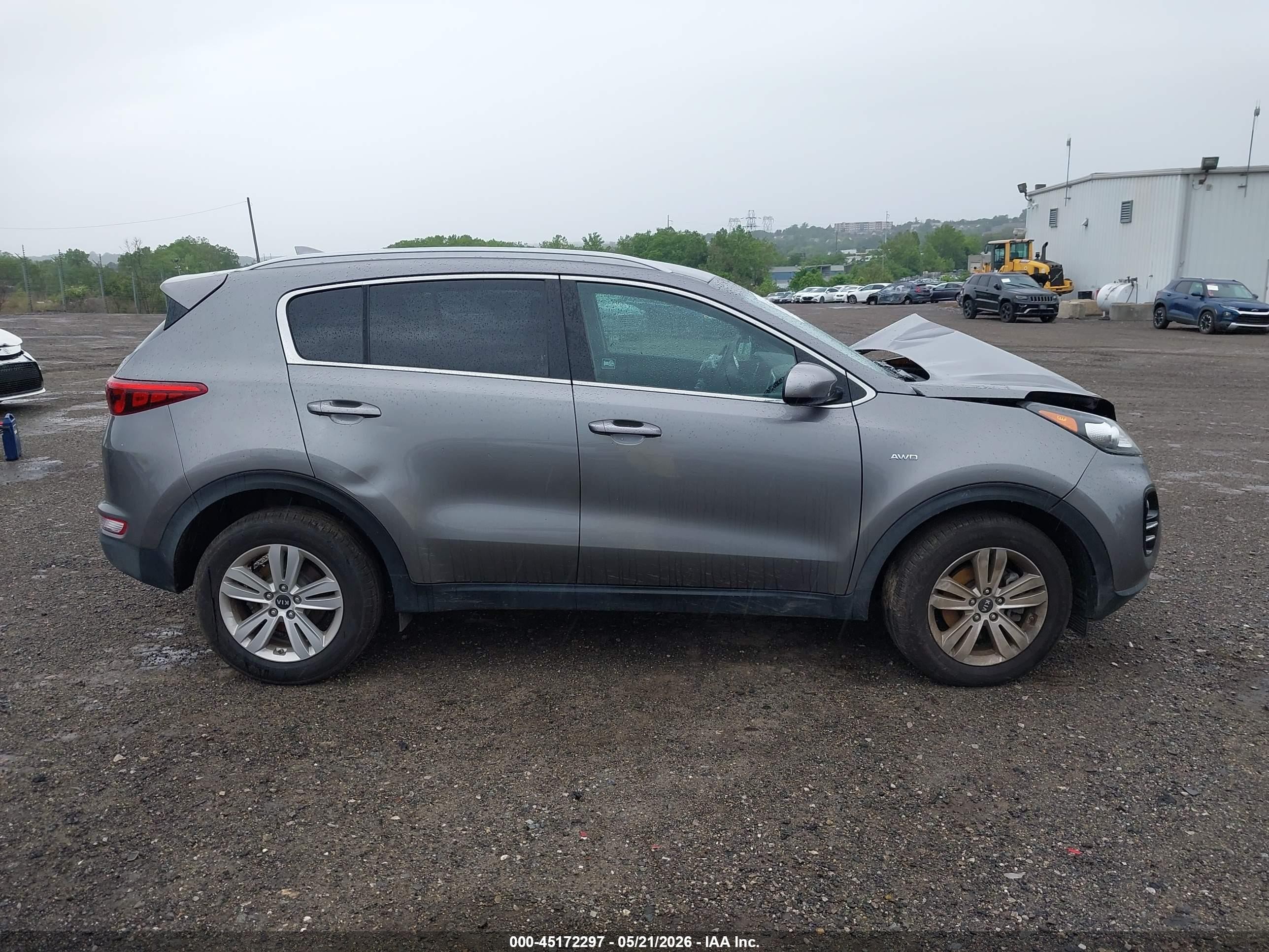 2019 Kia Sportage Lx Gray vin: KNDPMCAC6K7501126