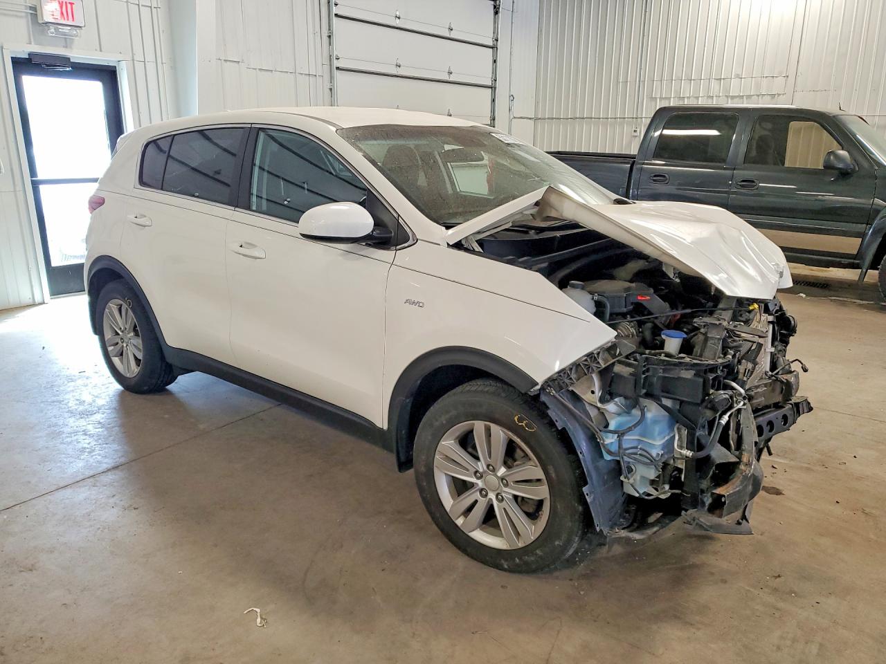 2017 Kia Sportage Lx White vin: KNDPMCAC8H7114716