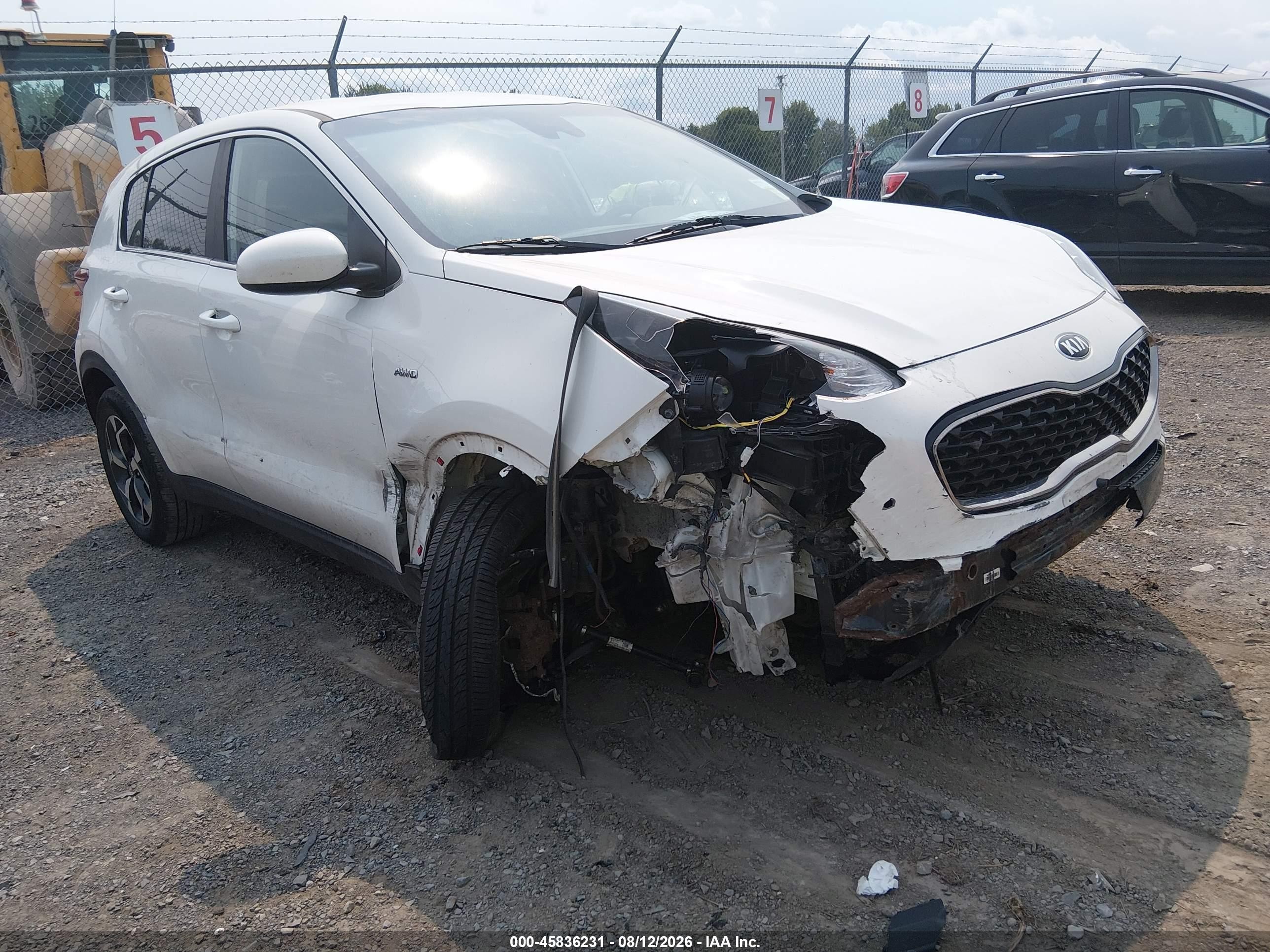 2020 Kia Sportage Lx White vin: KNDPMCAC8L7788518