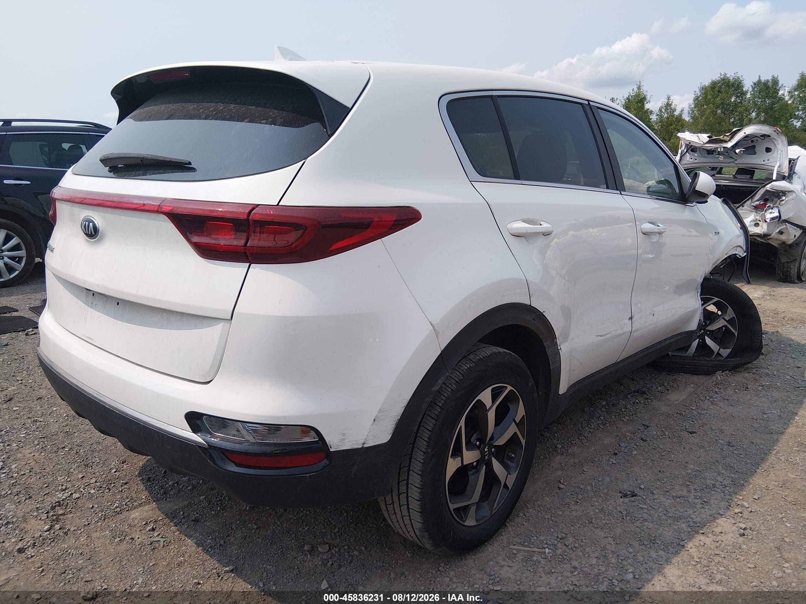 2020 Kia Sportage Lx White vin: KNDPMCAC8L7788518
