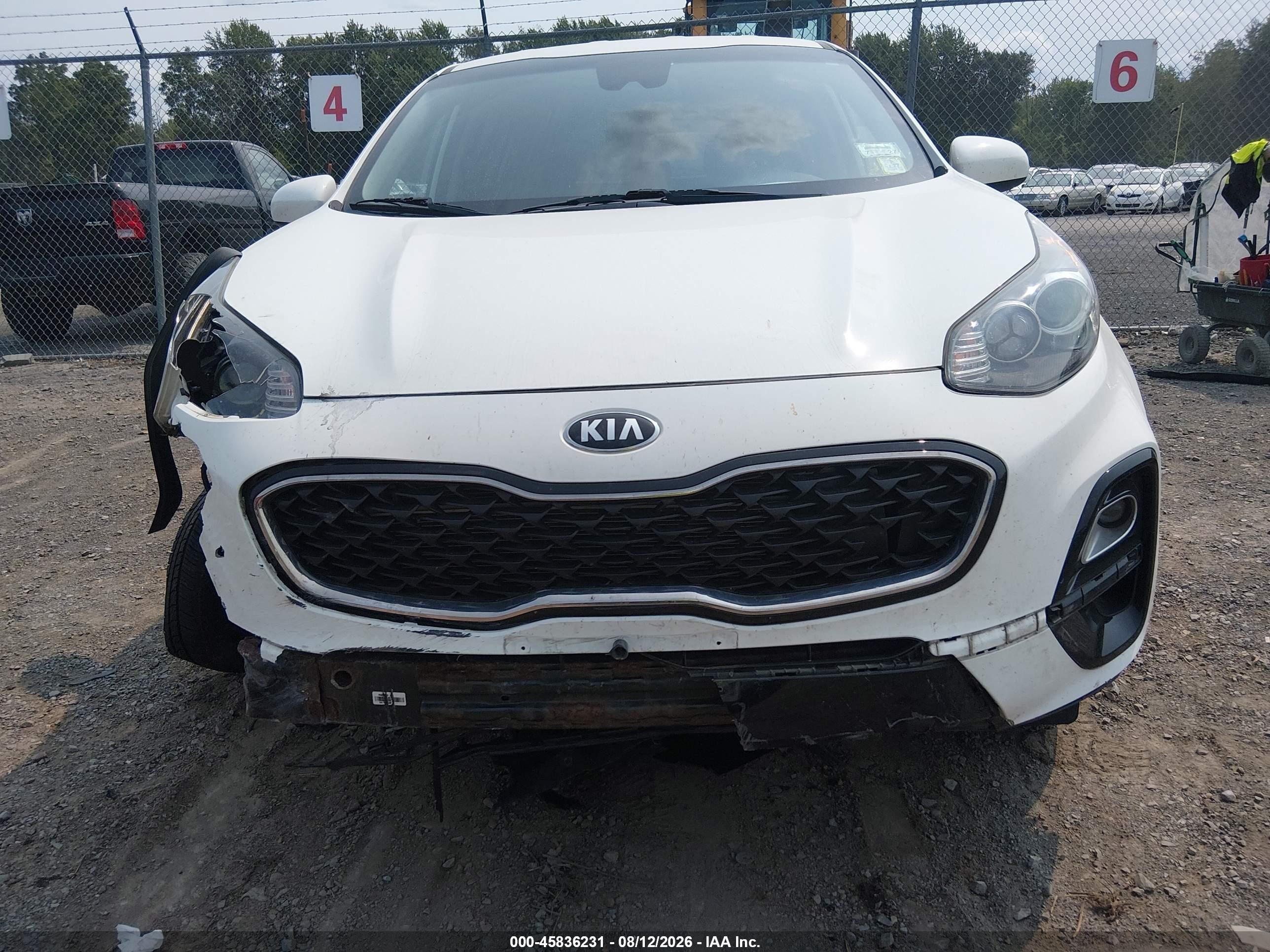 2020 Kia Sportage Lx White vin: KNDPMCAC8L7788518