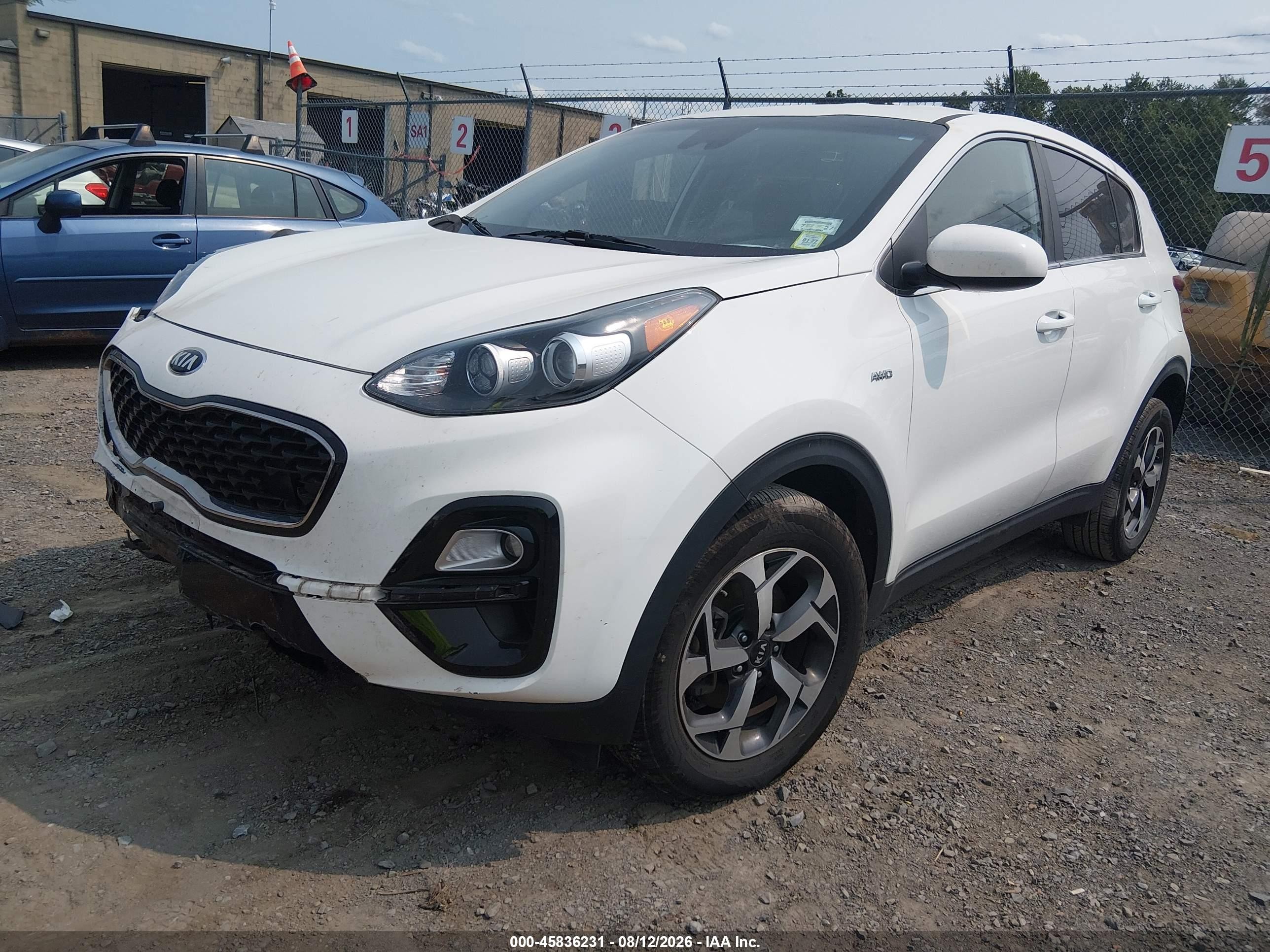 2020 Kia Sportage Lx White vin: KNDPMCAC8L7788518