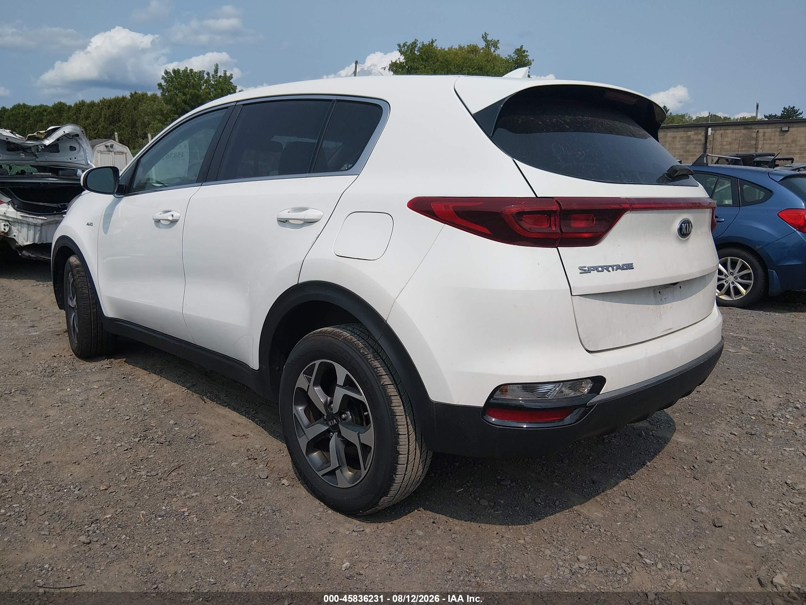 2020 Kia Sportage Lx White vin: KNDPMCAC8L7788518