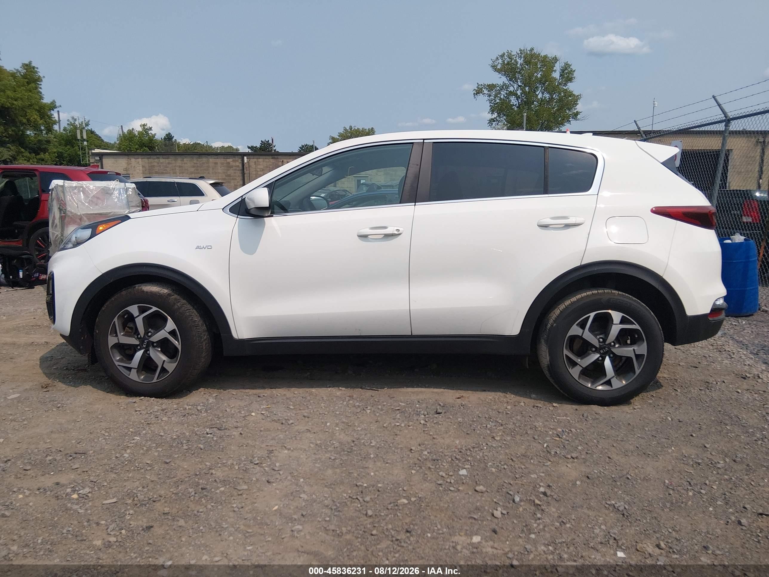 2020 Kia Sportage Lx White vin: KNDPMCAC8L7788518