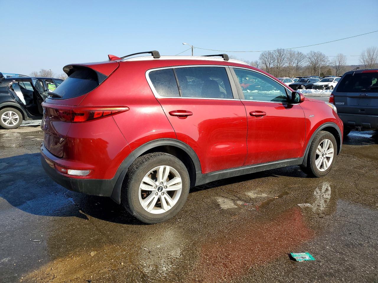 2017 Kia Sportage Lx Red vin: KNDPMCAC9H7183155