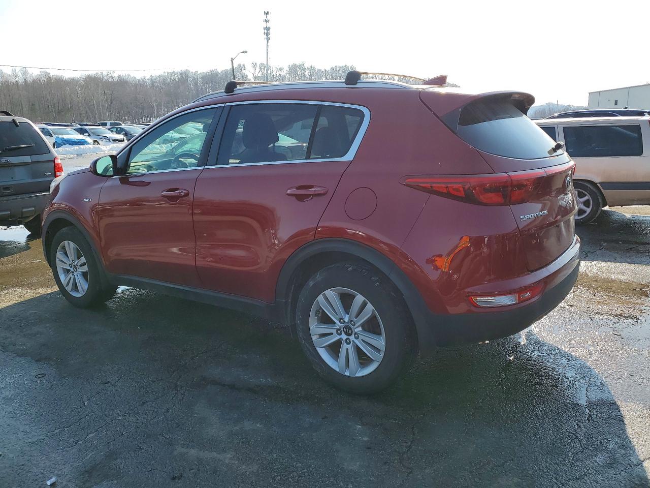 2017 Kia Sportage Lx Red vin: KNDPMCAC9H7183155