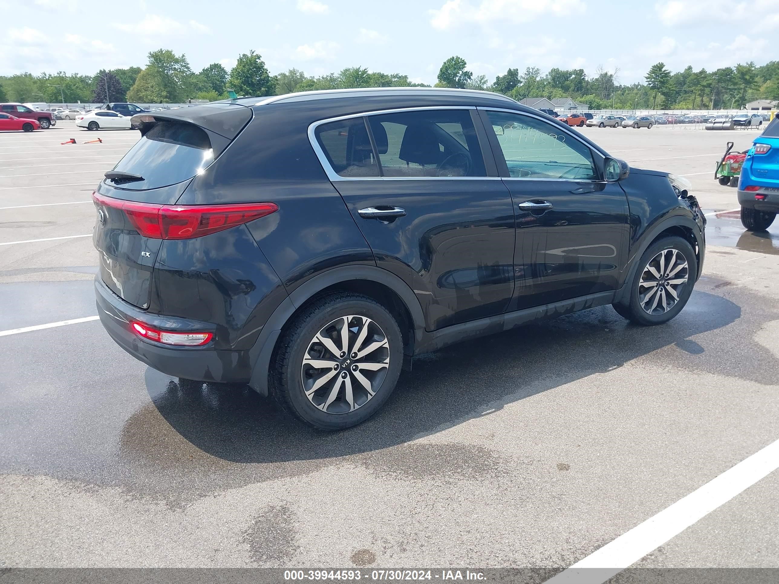 2017 Kia Sportage Ex Black vin: KNDPN3AC1H7082575