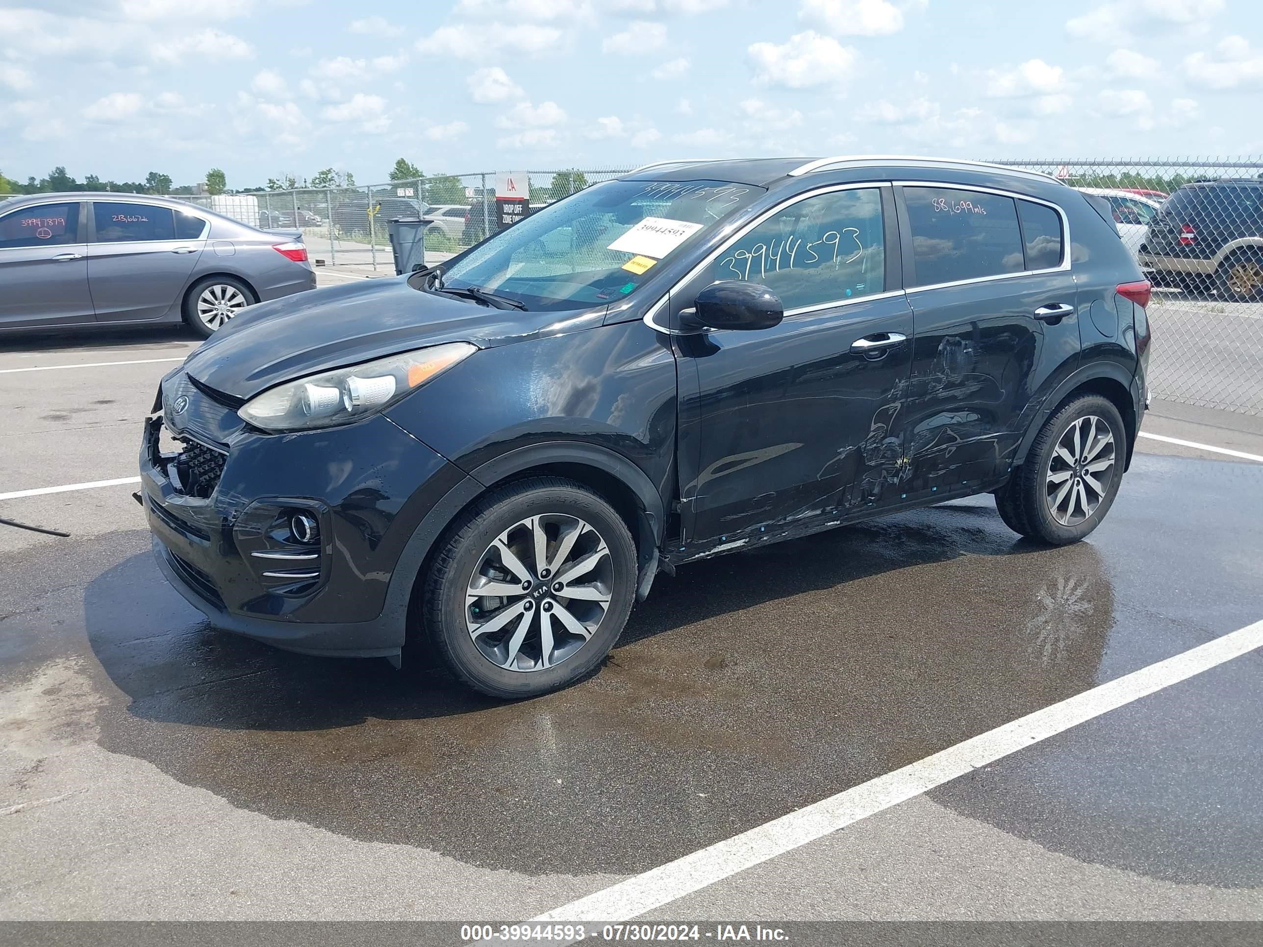 2017 Kia Sportage Ex Black vin: KNDPN3AC1H7082575
