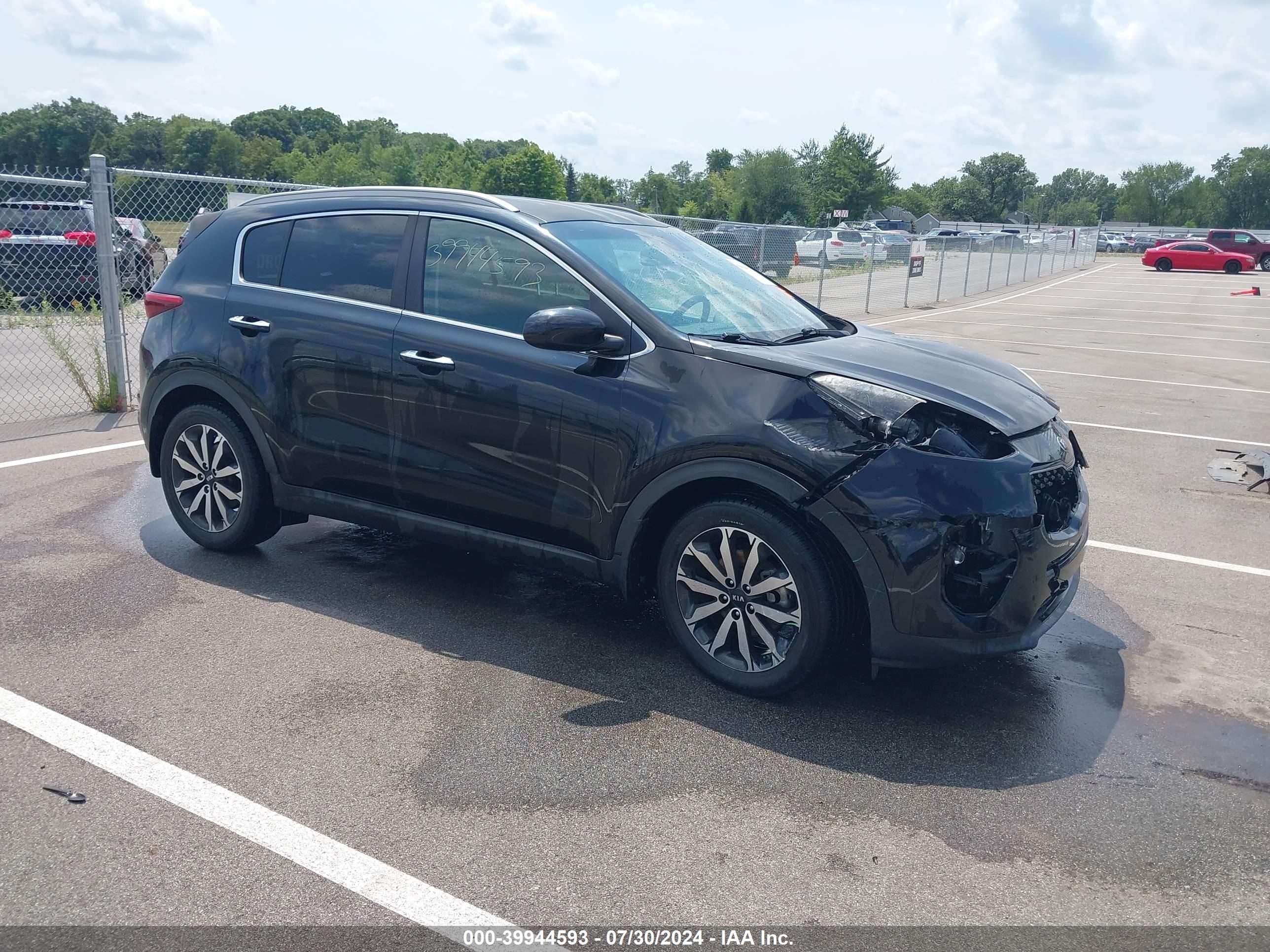 2017 Kia Sportage Ex Black vin: KNDPN3AC1H7082575