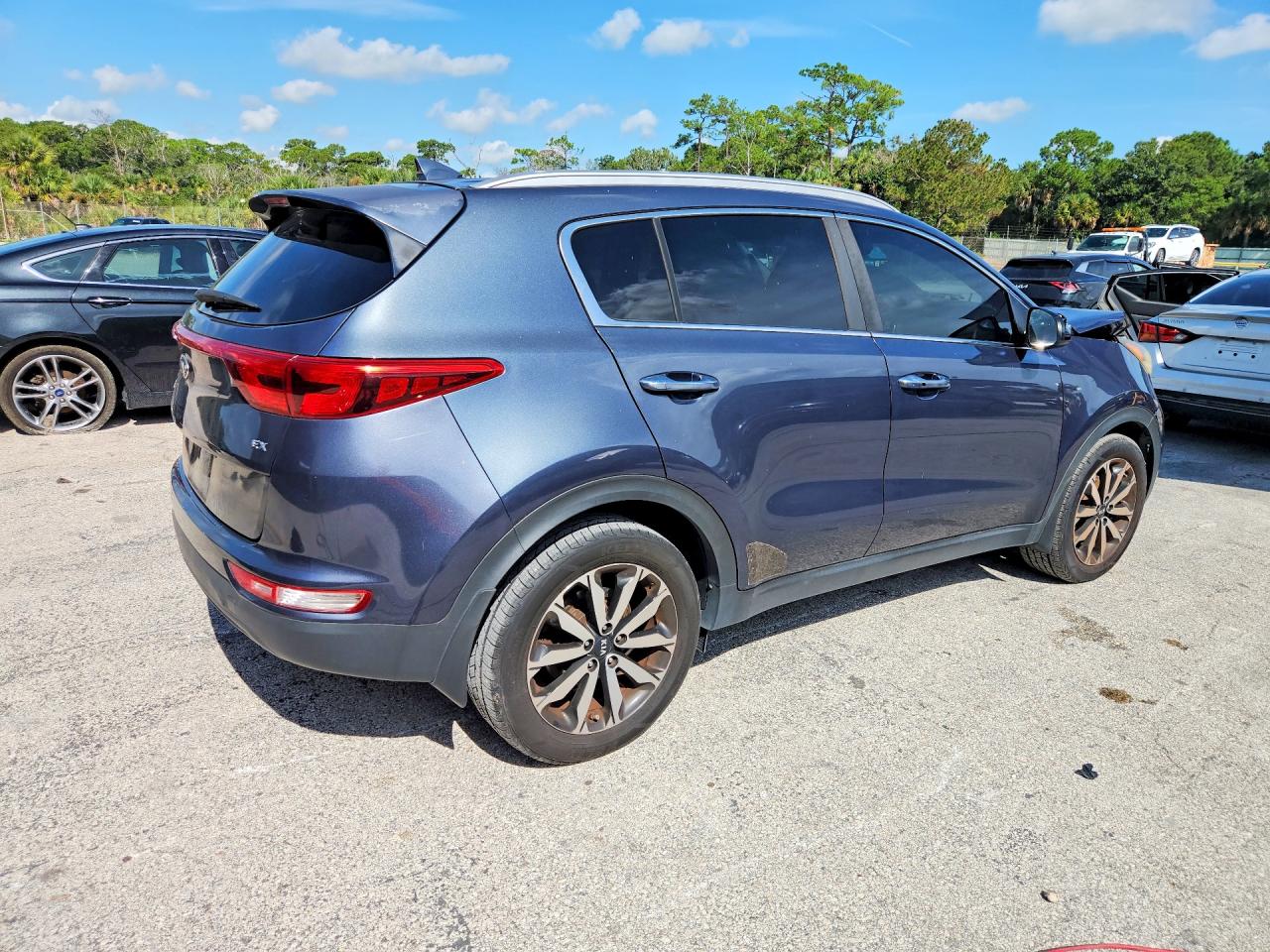 2017 Kia Sportage Ex Blue vin: KNDPN3AC6H7264336