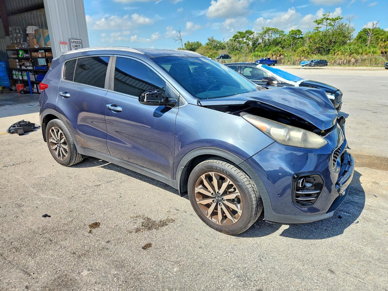 2017 Kia Sportage Ex Blue vin: KNDPN3AC6H7264336