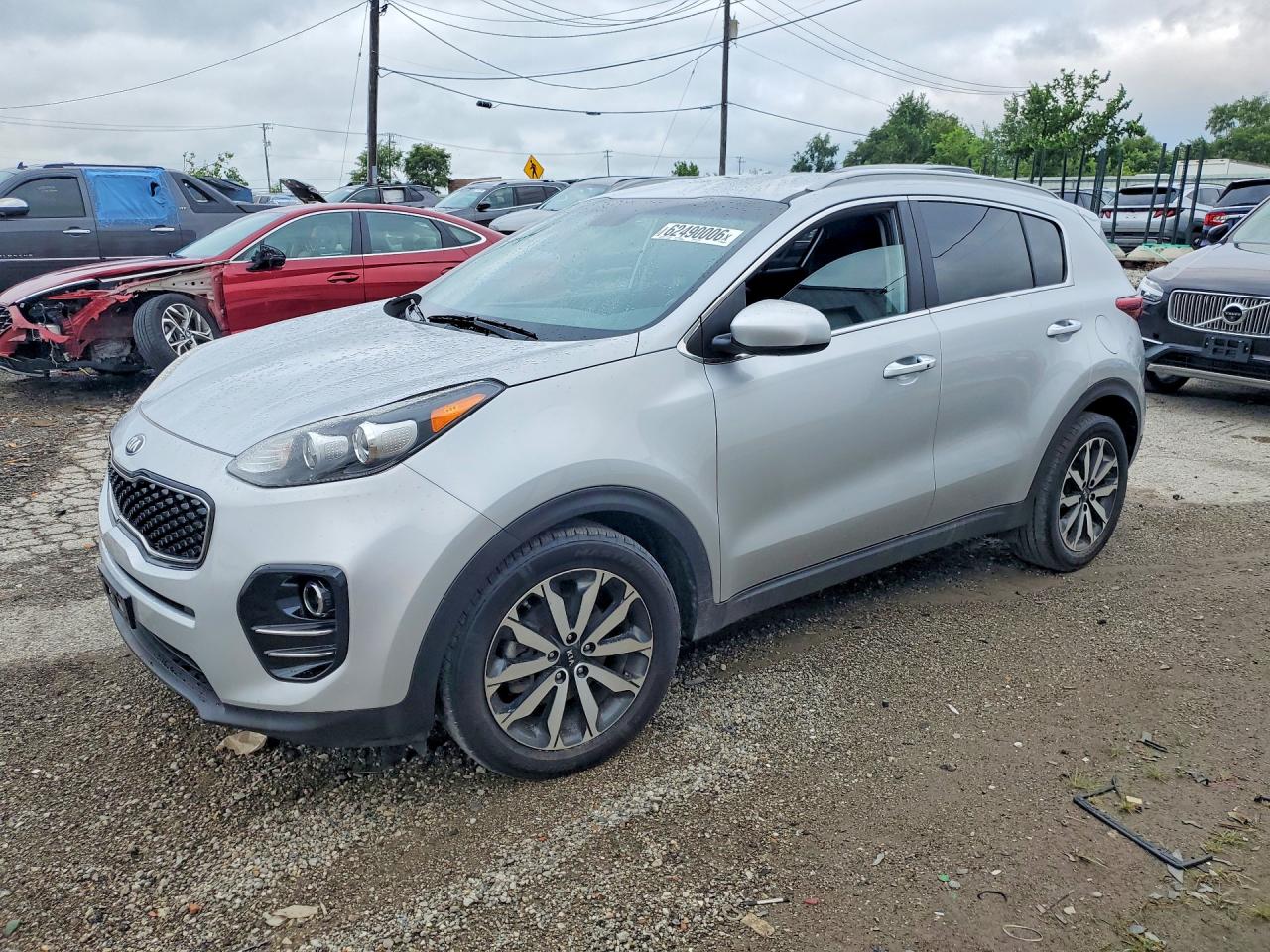 2017 Kia Sportage Ex Серебряный vin: KNDPN3AC8H7117385