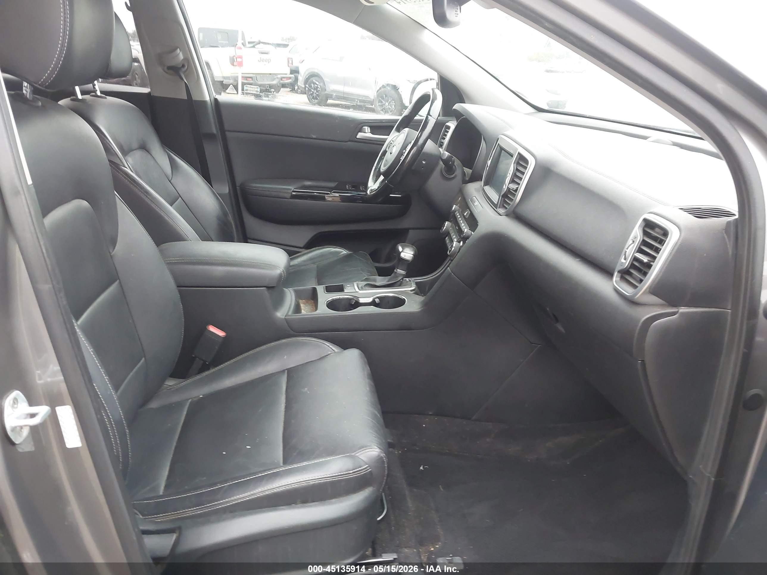 2018 Kia Sportage Ex Gray vin: KNDPN3ACXJ7386610