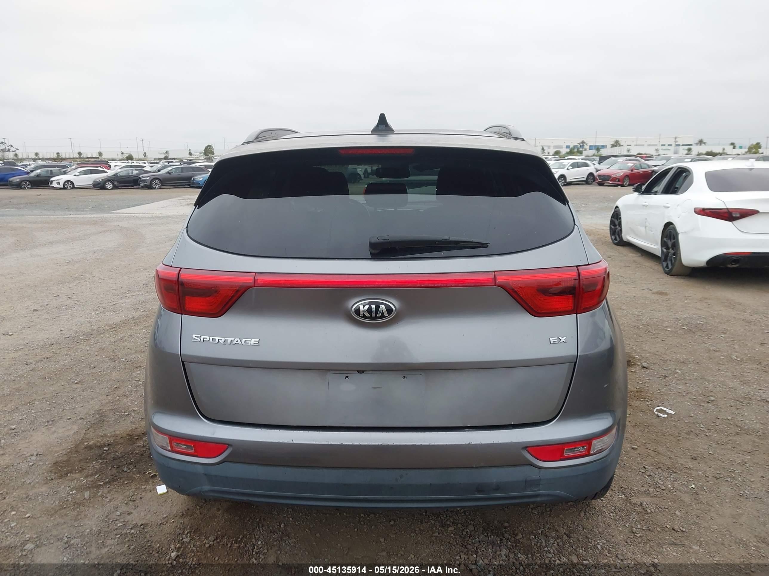 2018 Kia Sportage Ex Gray vin: KNDPN3ACXJ7386610