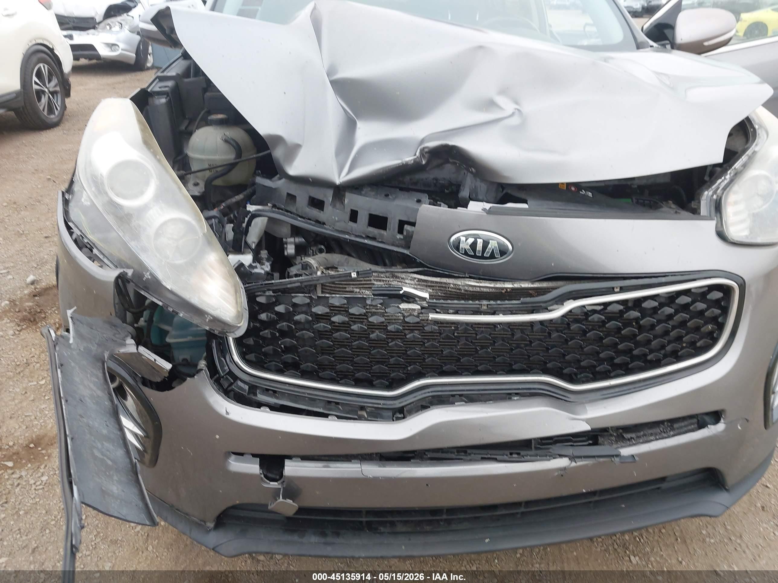 2018 Kia Sportage Ex Gray vin: KNDPN3ACXJ7386610