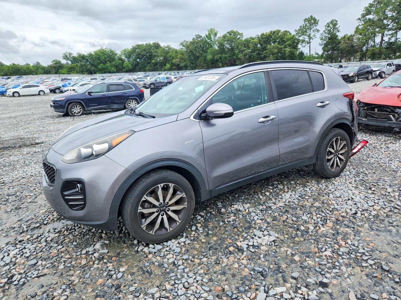 2018 Kia Sportage Ex Silver vin: KNDPNCAC6J7400230