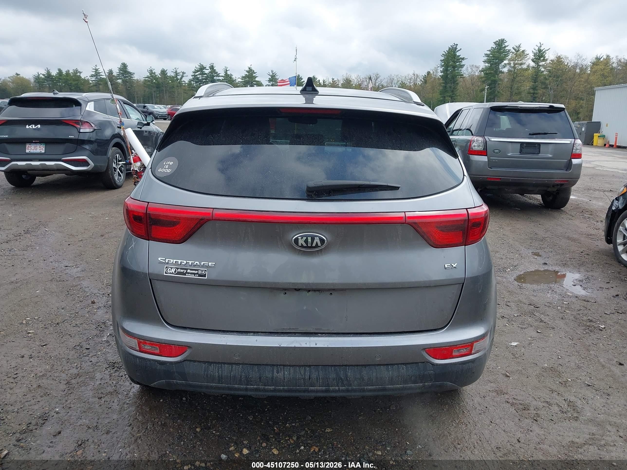 2017 Kia Sportage Ex Gray vin: KNDPNCAC8H7229233