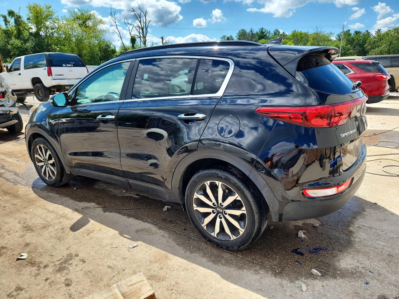 2018 Kia Sportage Ex Черный vin: KNDPNCAC8J7379123