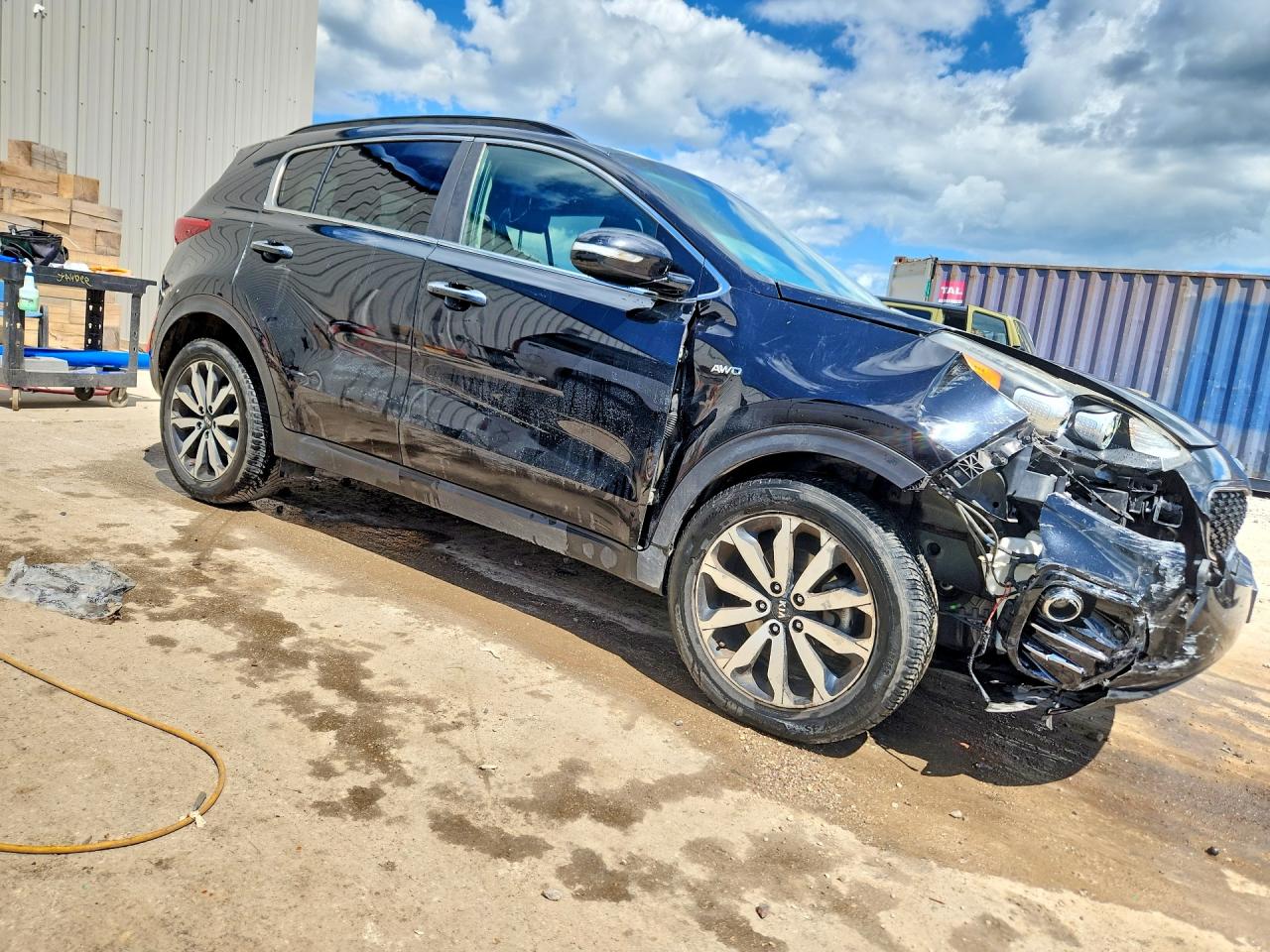 2018 Kia Sportage Ex Черный vin: KNDPNCAC8J7379123