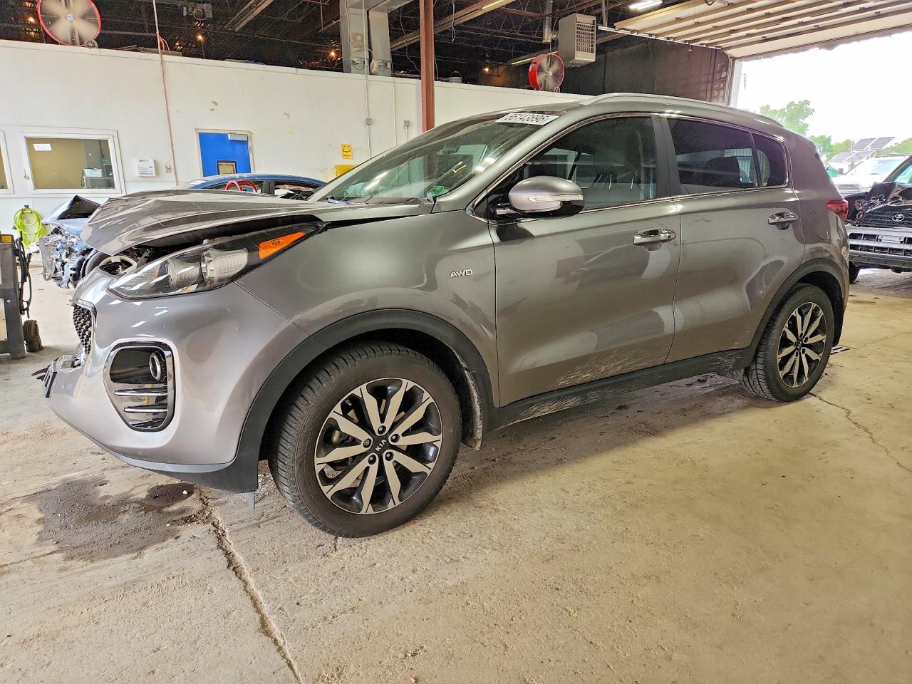 2018 Kia Sportage Ex Угольный vin: KNDPNCACXJ7390253