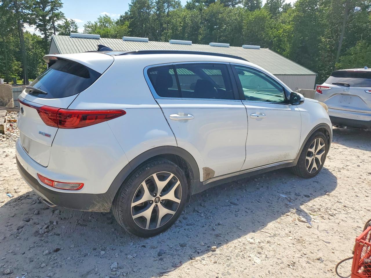 2018 Kia Sportage Sx White vin: KNDPR3A62J7370853