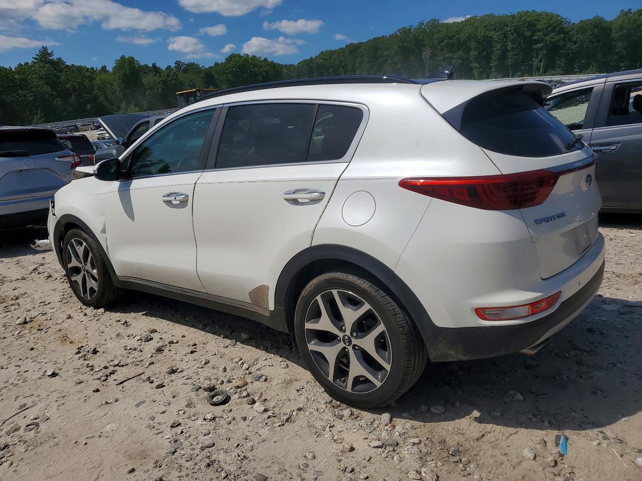 2018 Kia Sportage Sx White vin: KNDPR3A62J7370853