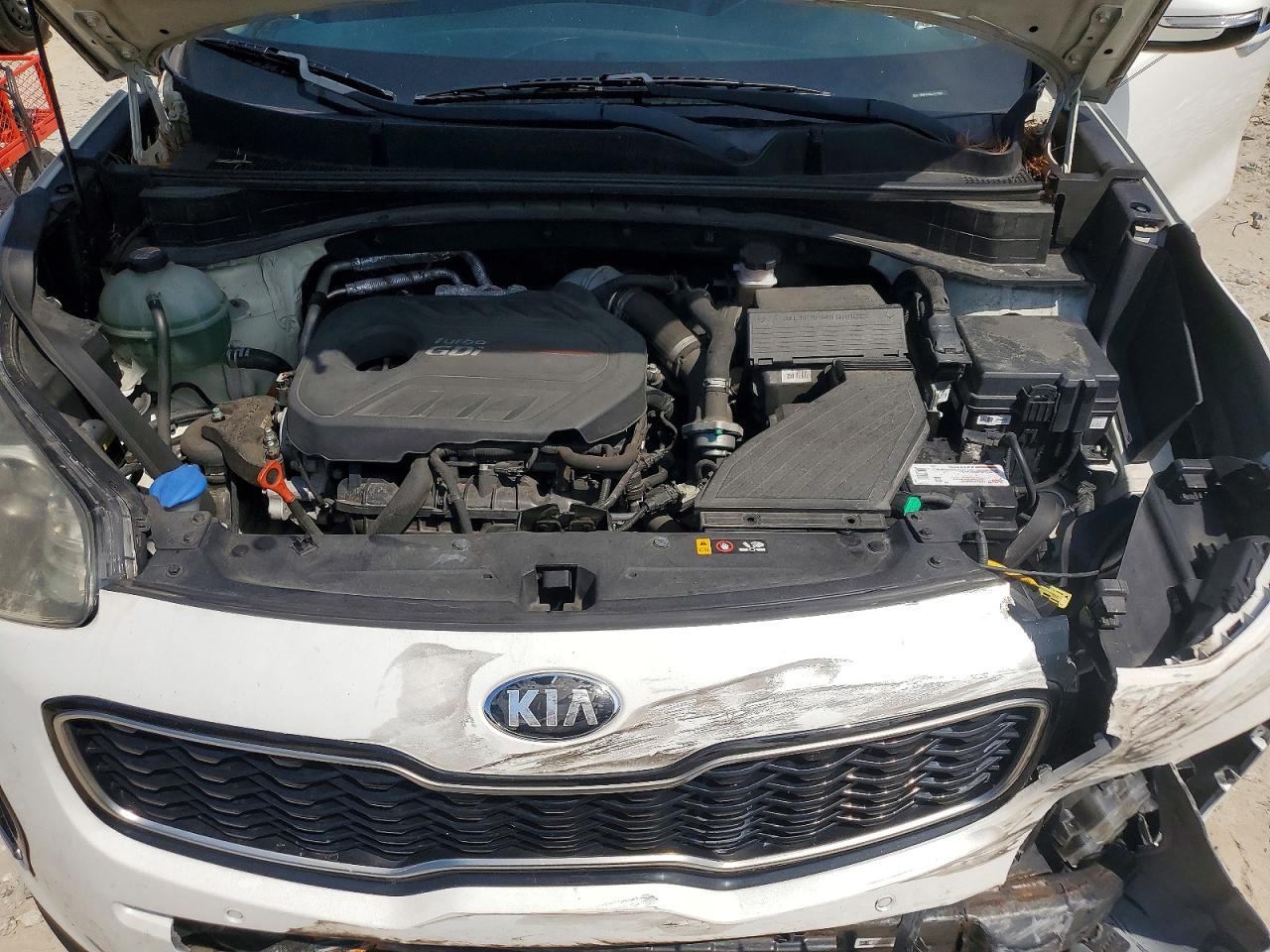 2018 Kia Sportage Sx White vin: KNDPR3A62J7370853