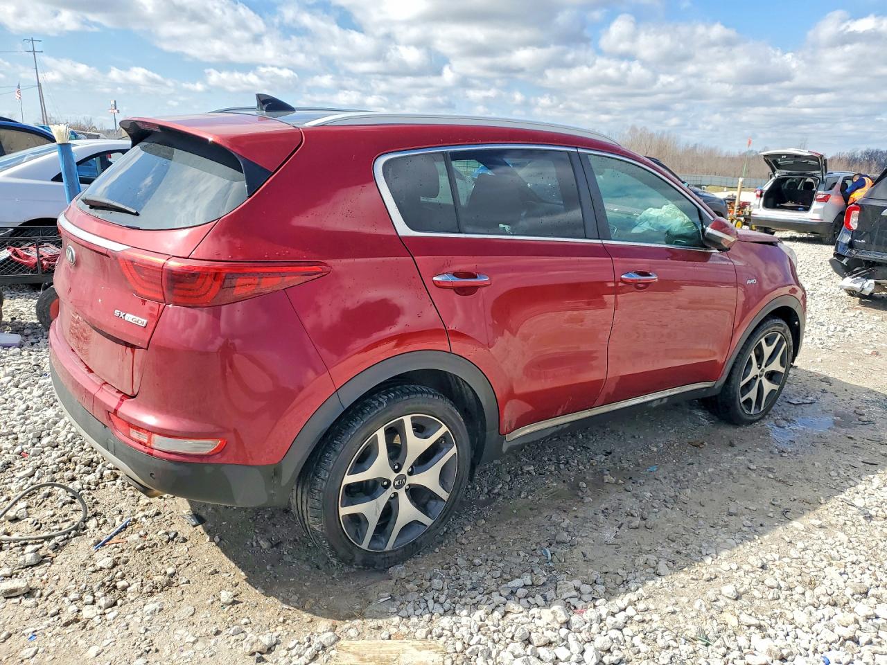 2017 Kia Sportage Sx Turbo Red vin: KNDPRCA65H7266822