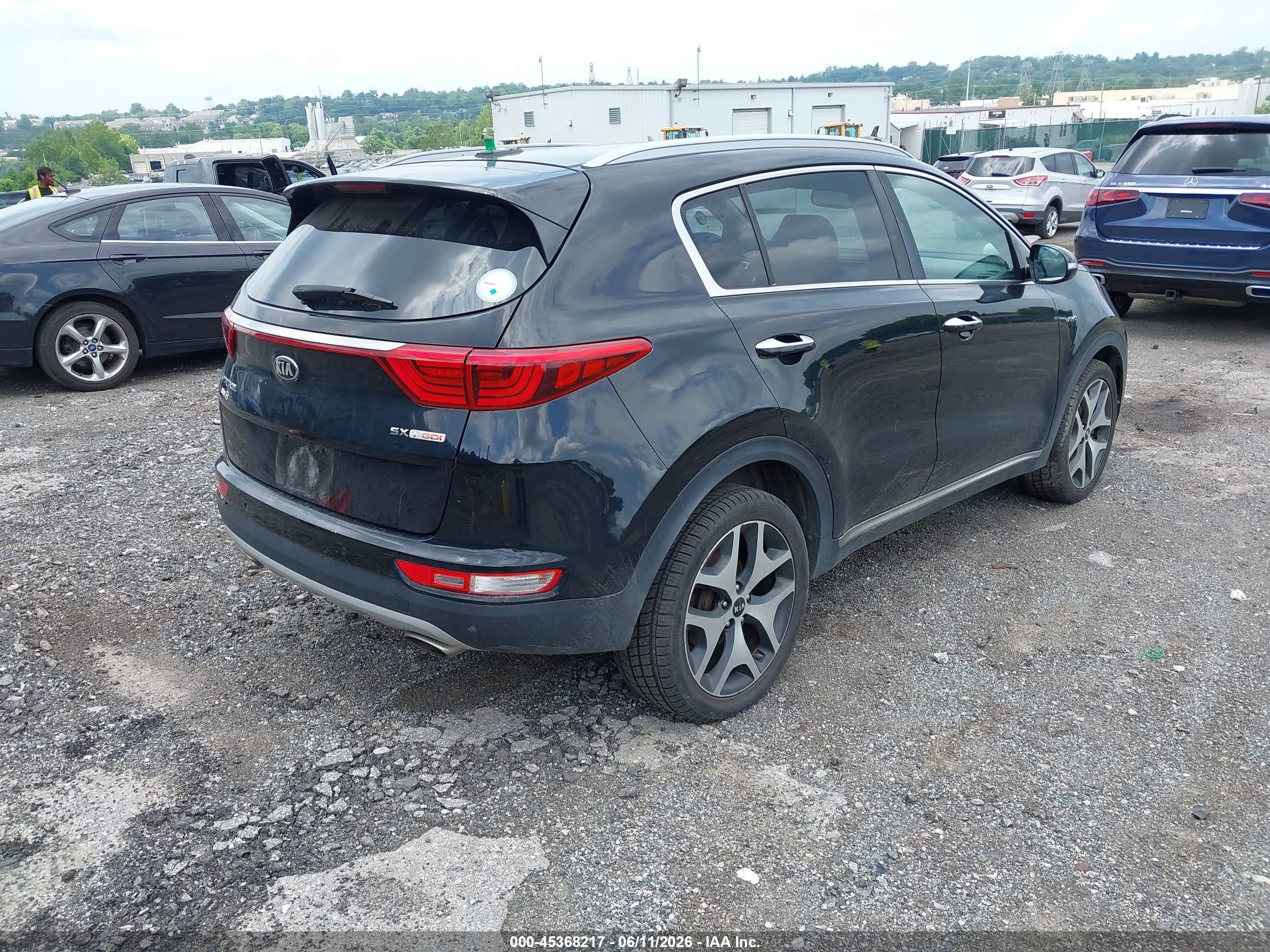 2017 Kia Sportage Sx Turbo Black vin: KNDPRCA67H7090212