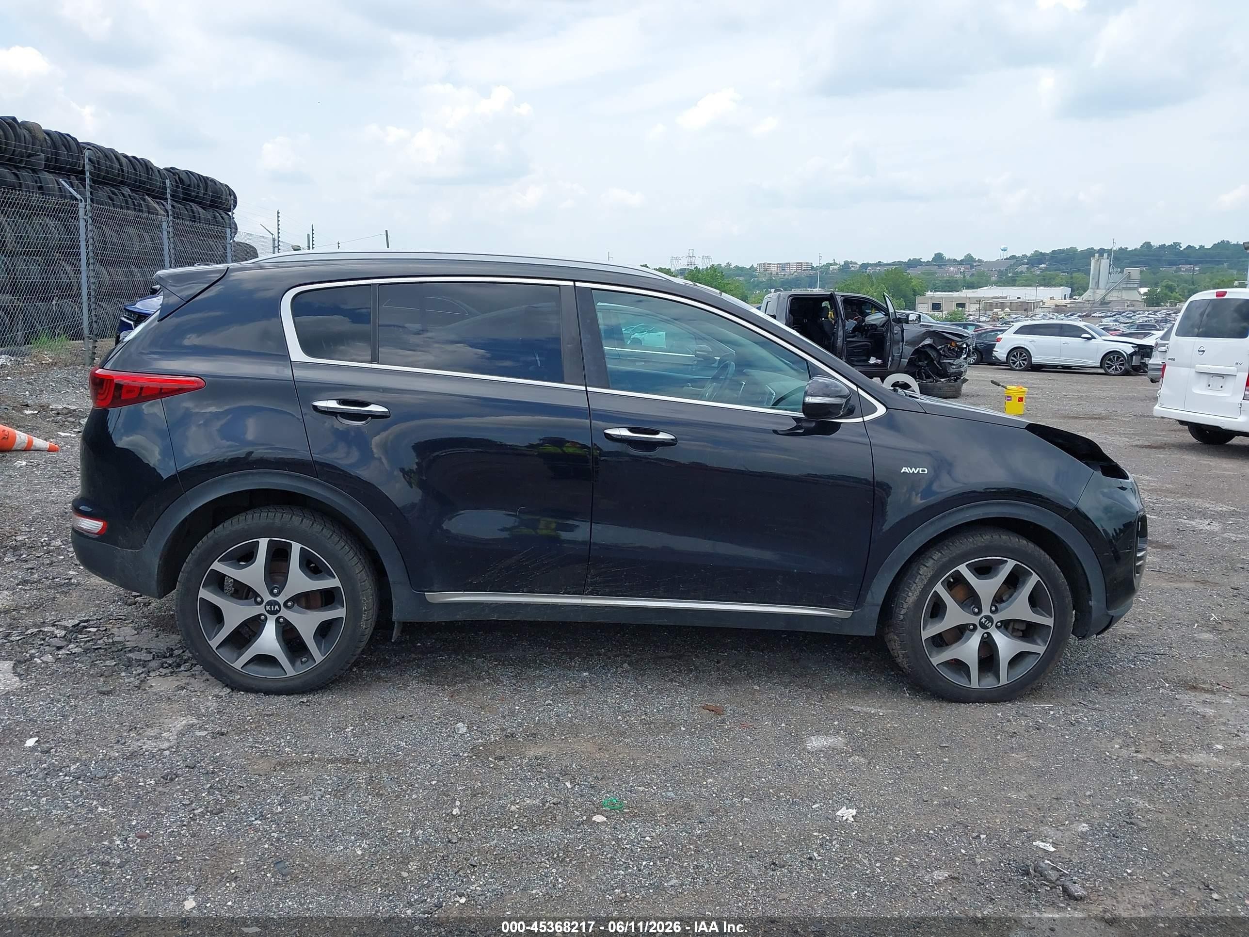 2017 Kia Sportage Sx Turbo Black vin: KNDPRCA67H7090212
