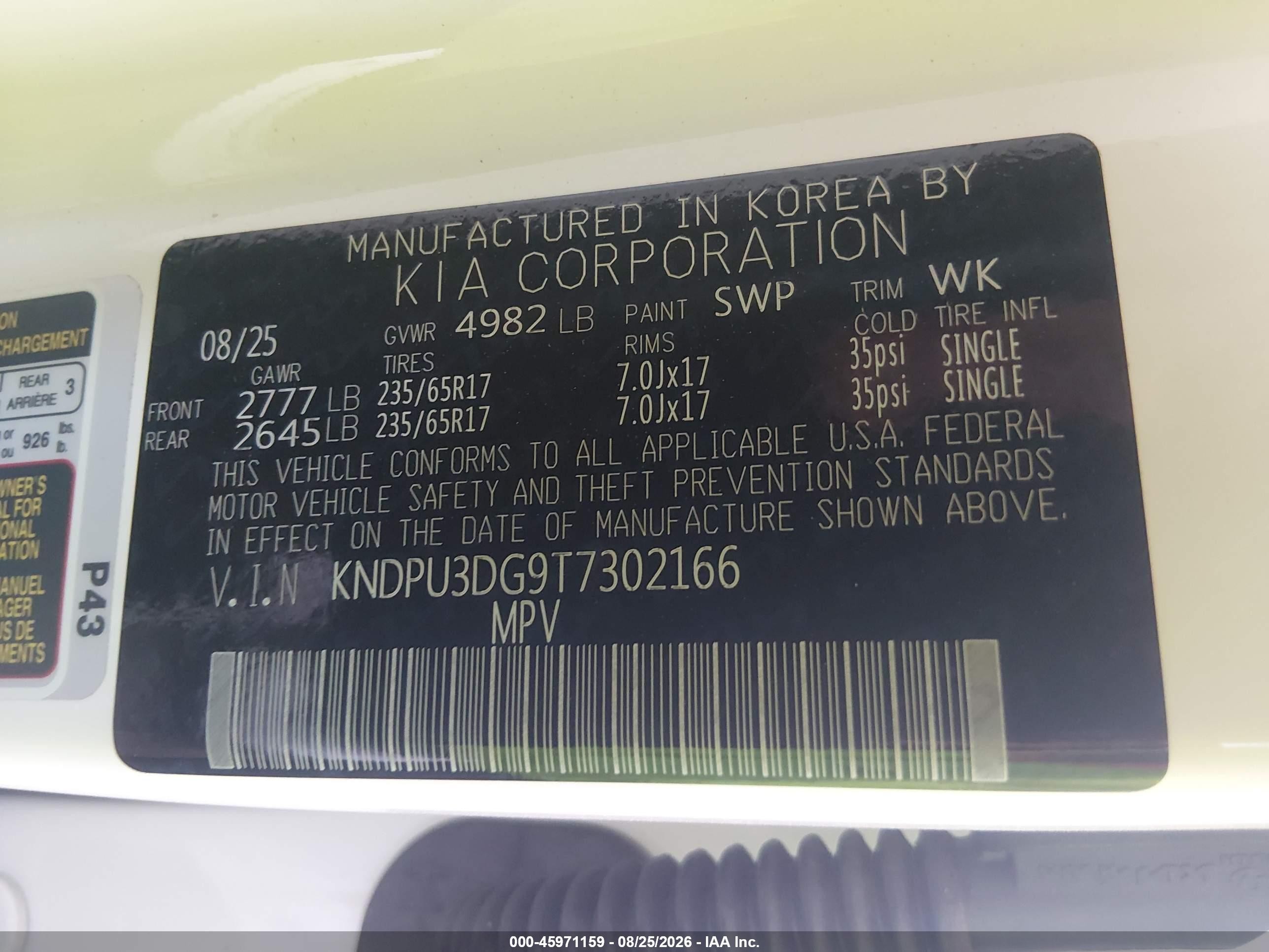 2026 Kia Sportage Hybrid Lx White vin: KNDPU3DG9T7302166