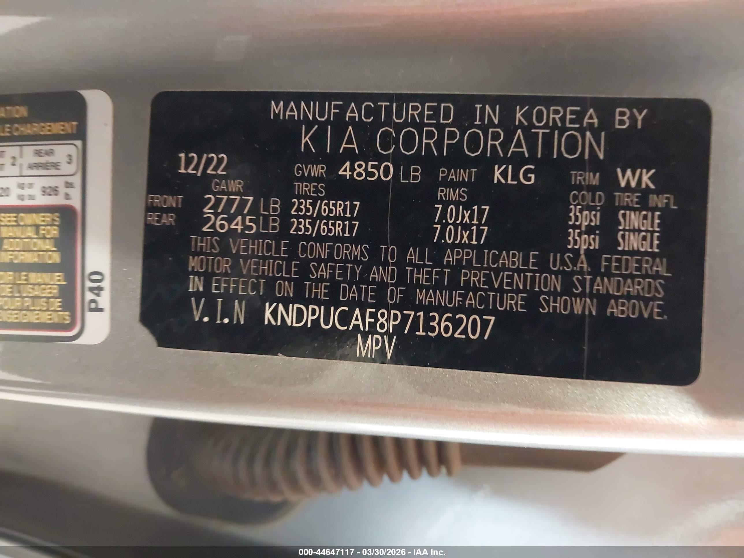 2023 Kia Sportage Lx Silver vin: KNDPUCAF8P7136207
