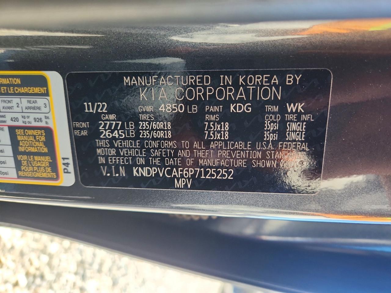 2023 Kia Sportage Ex Gray vin: KNDPVCAF6P7125252