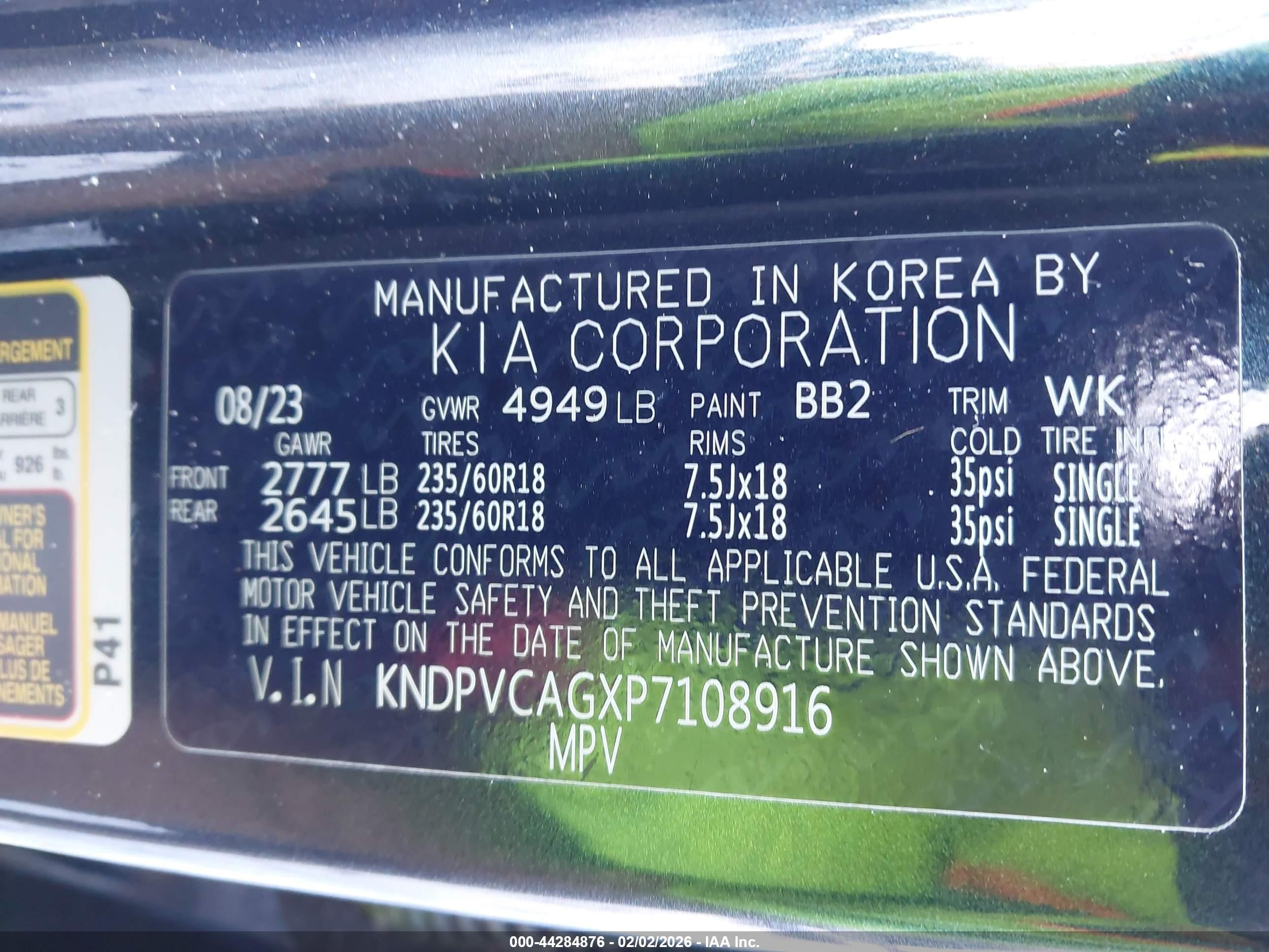 2023 Kia Sportage Hybrid Ex Blue vin: KNDPVCAGXP7108916