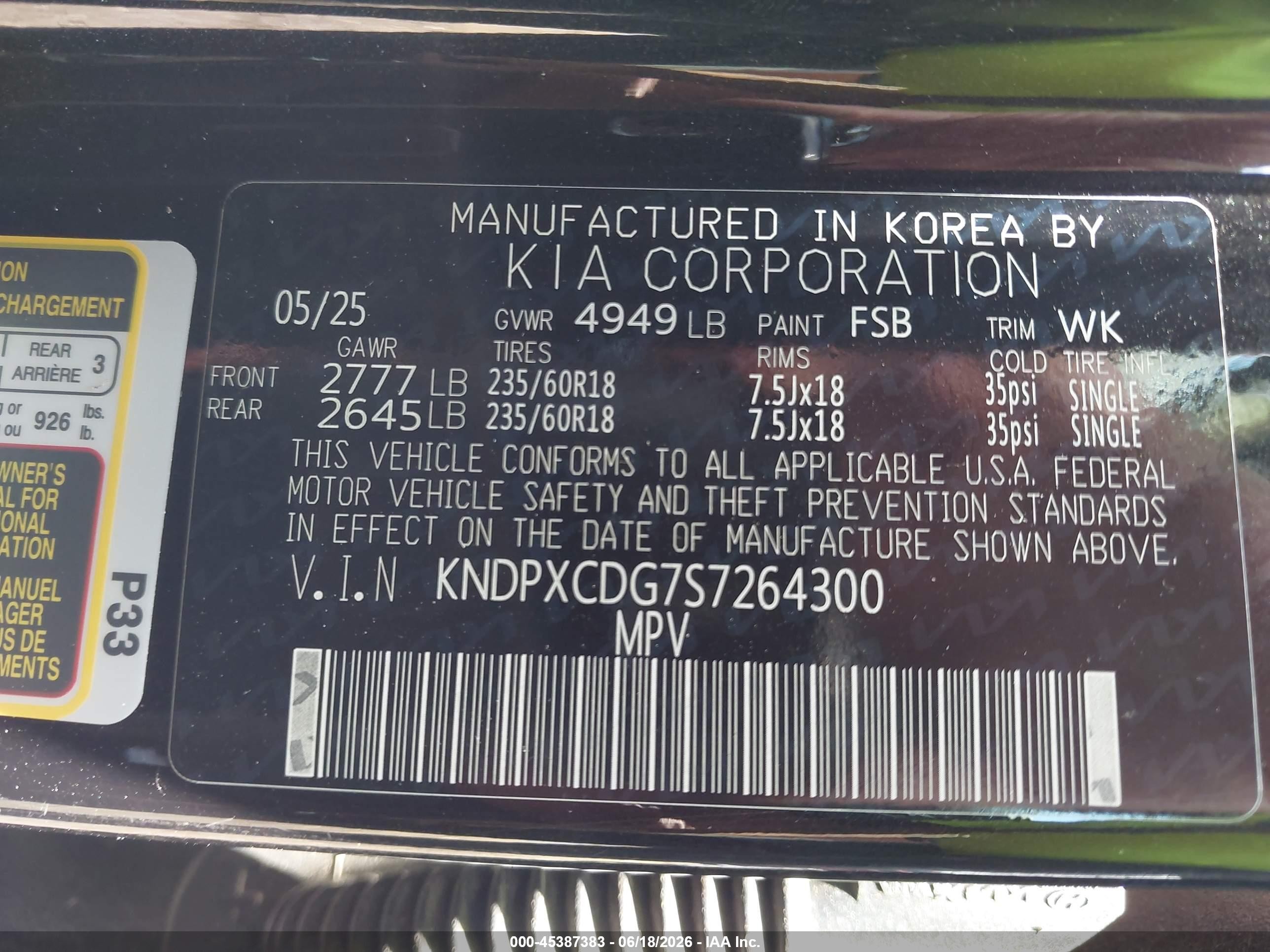 2025 Kia Sportage Hybrid Sx-prestige Black vin: KNDPXCDG7S7264300