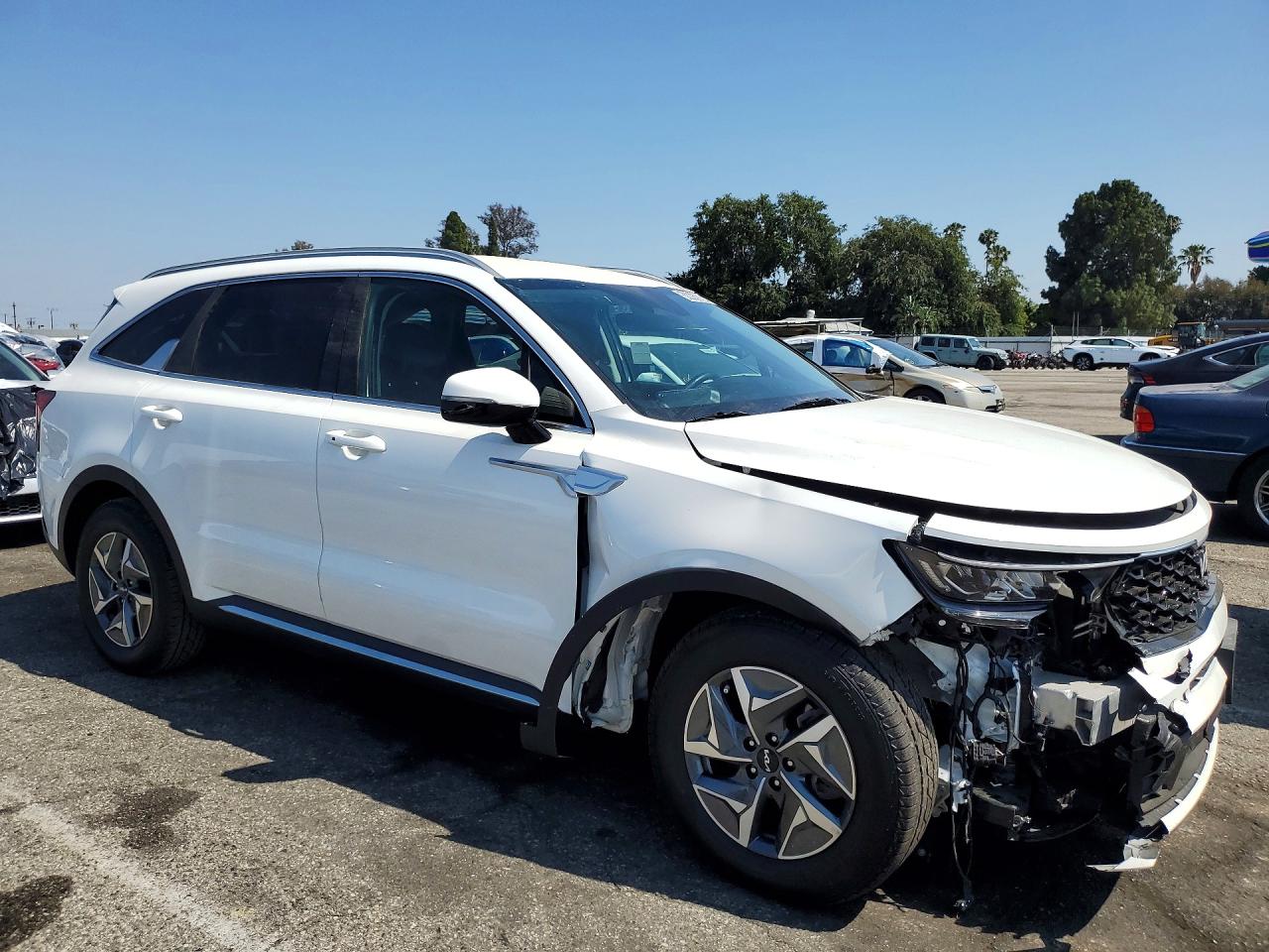 2022 Kia Sorento S White vin: KNDRG4LG8N5110226