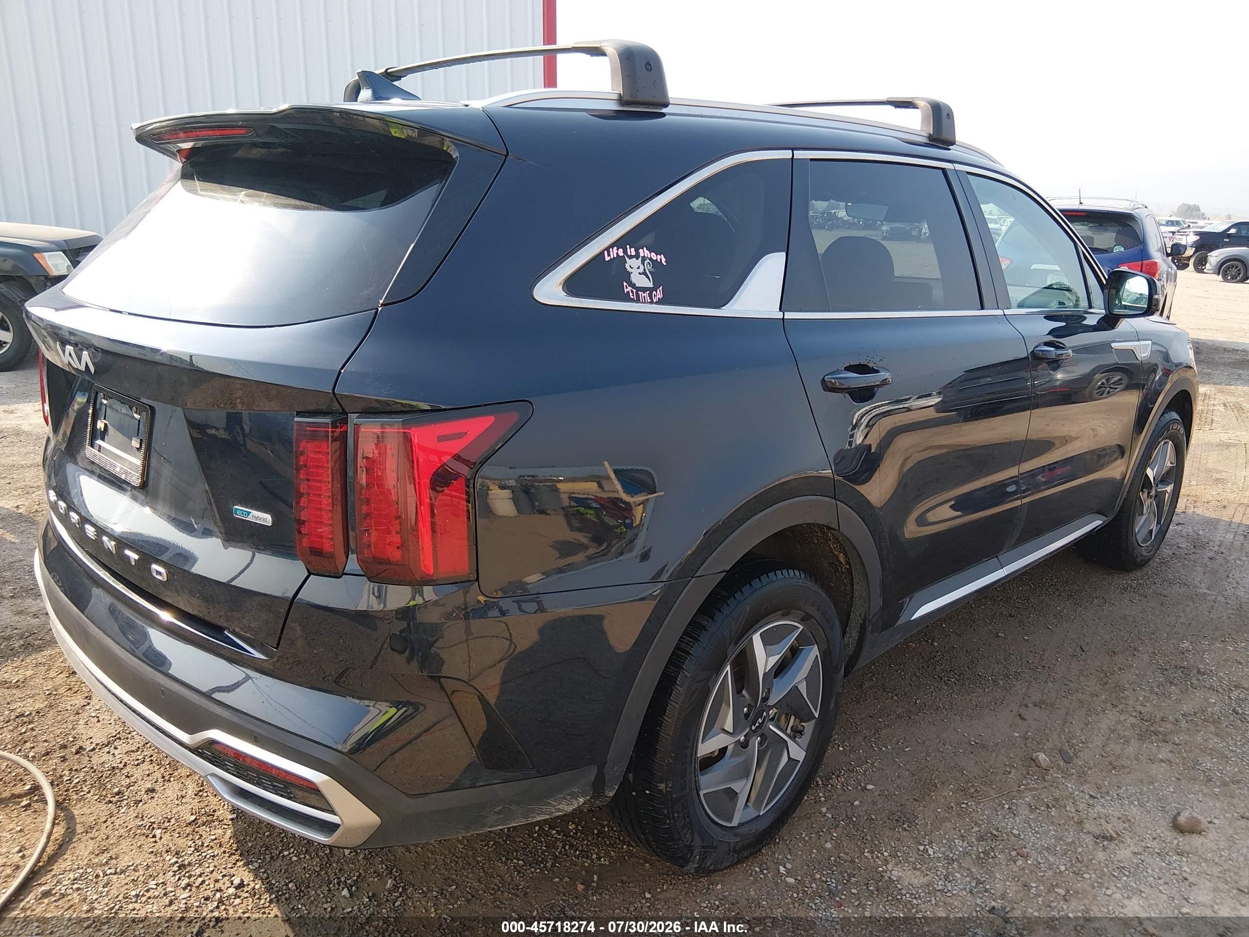 2022 Kia Sorento Hybrid S Black vin: KNDRGDLG9N5123809