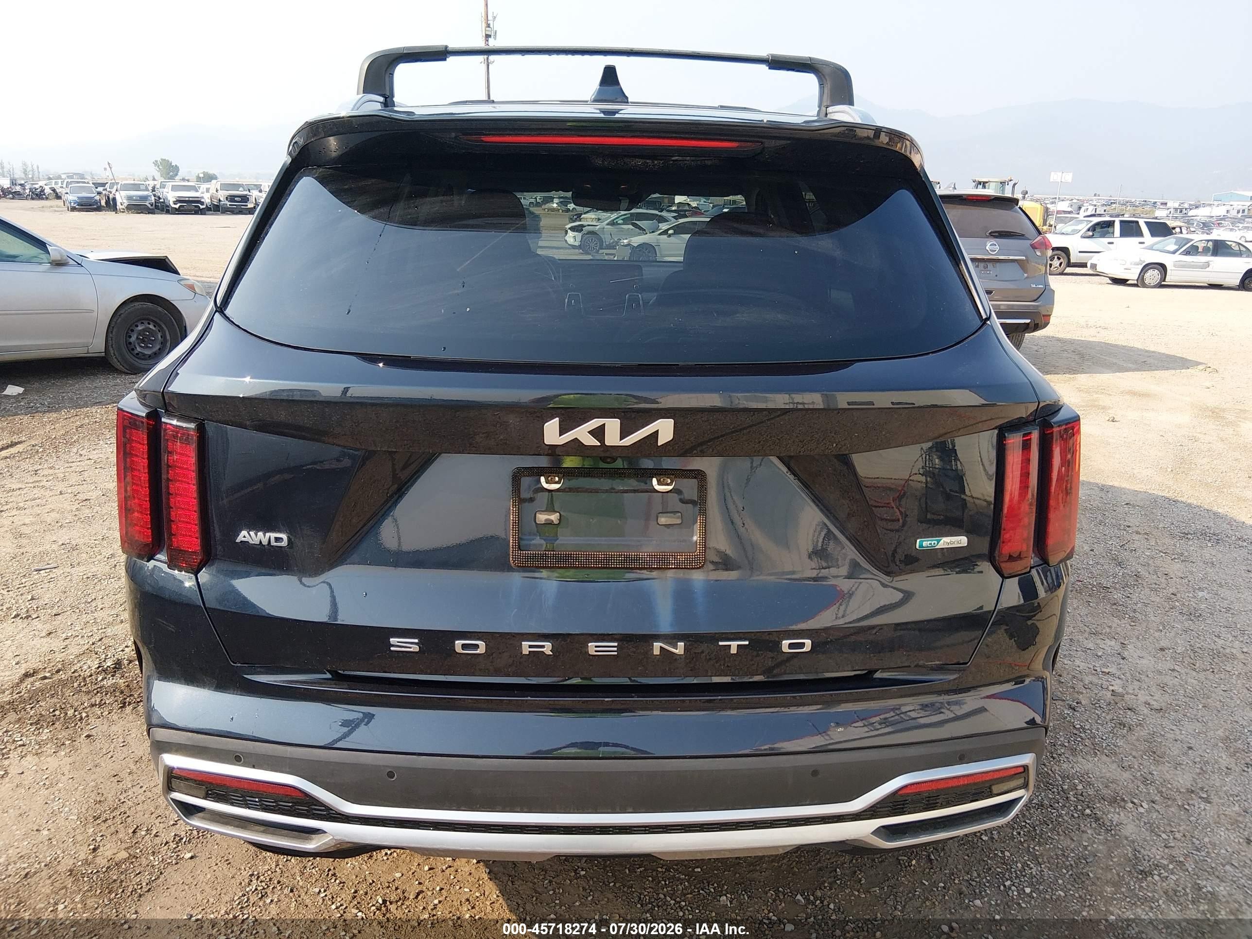 2022 Kia Sorento Hybrid S Black vin: KNDRGDLG9N5123809