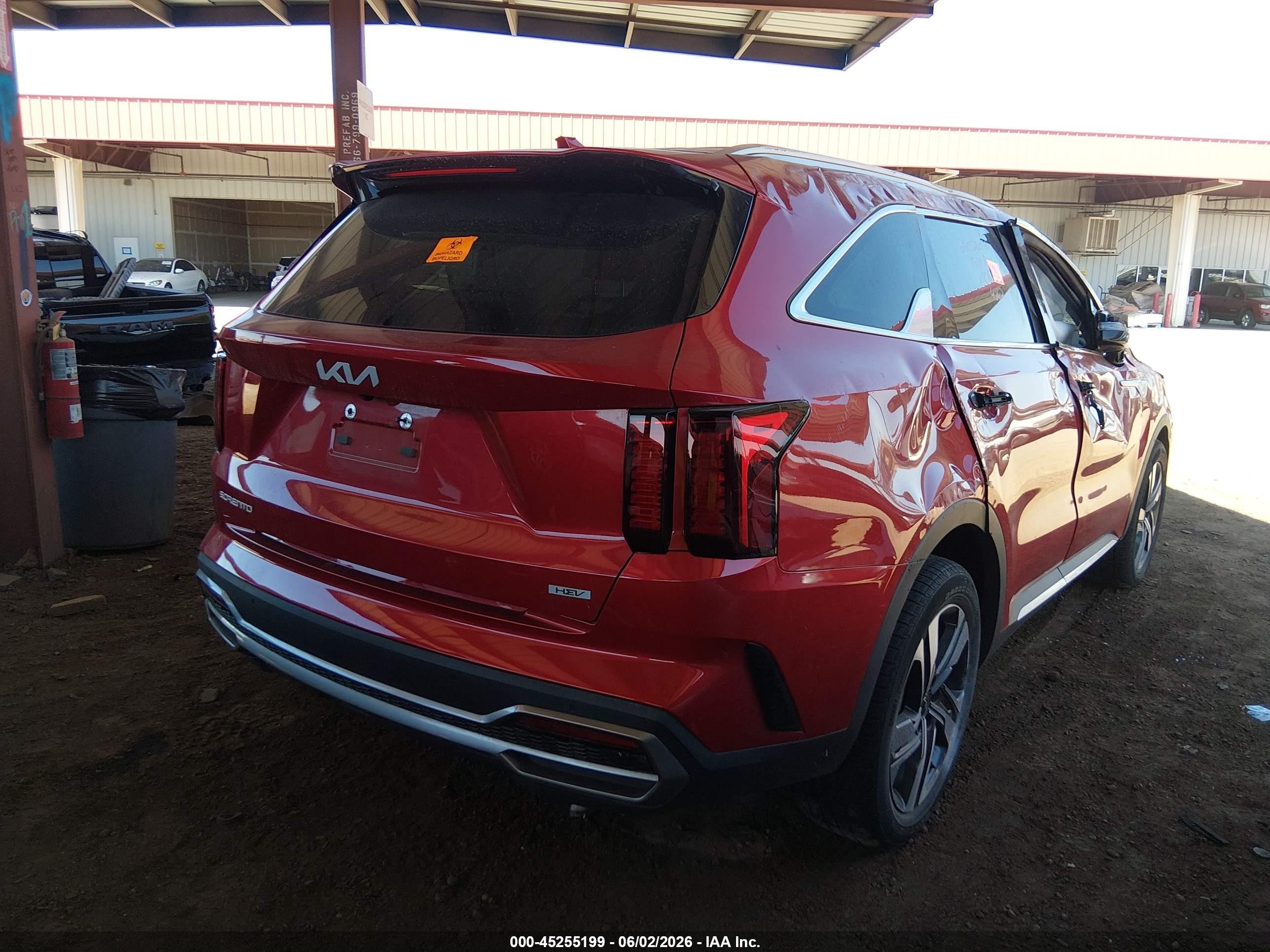 2023 Kia Sorento Hybrid Ex Red vin: KNDRHDLG0P5204262