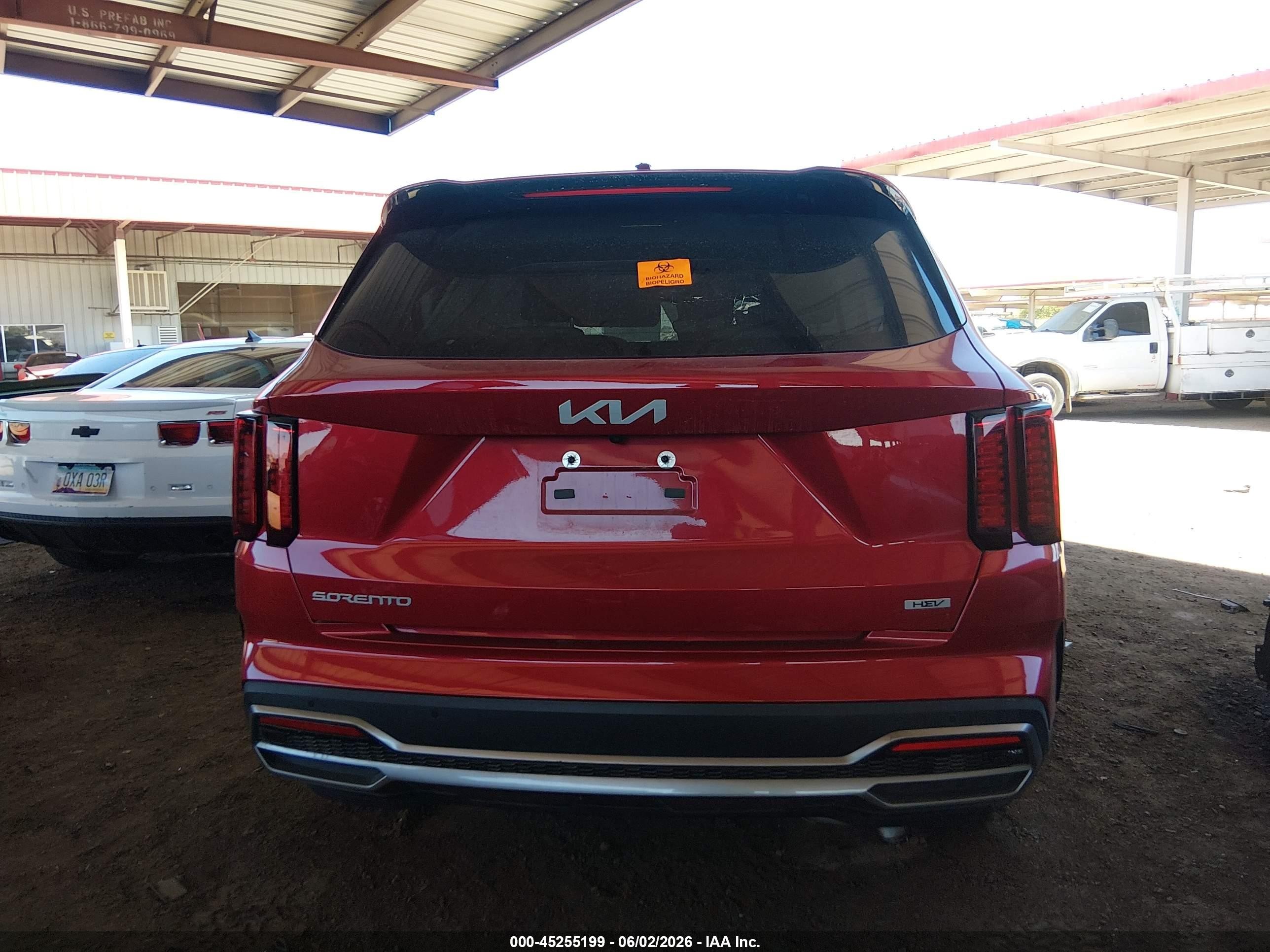 2023 Kia Sorento Hybrid Ex Red vin: KNDRHDLG0P5204262