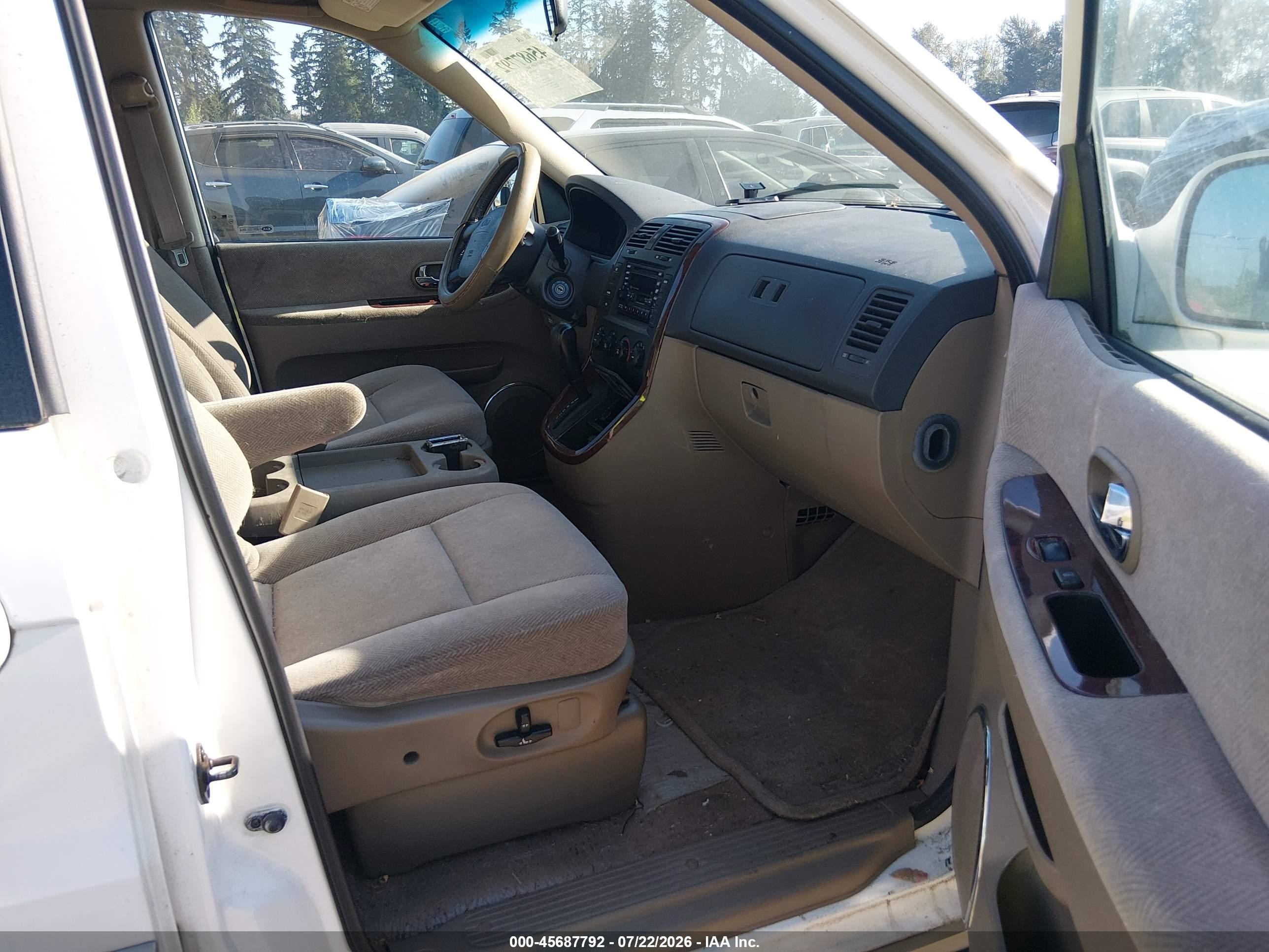 2003 Kia Sedona Ex/lx White vin: KNDUP131036403291