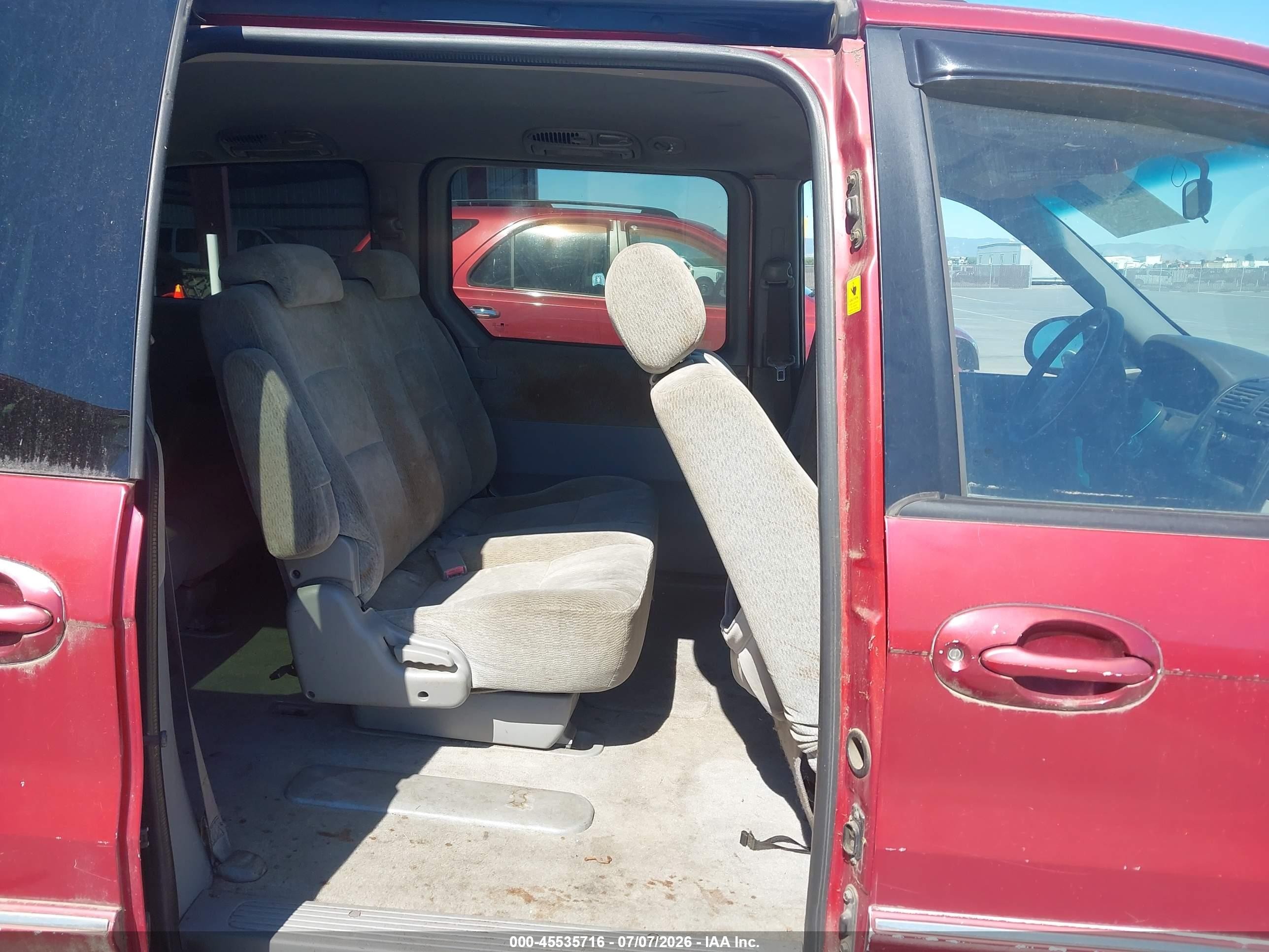 2005 Kia Sedona Ex/lx Red vin: KNDUP131156618567