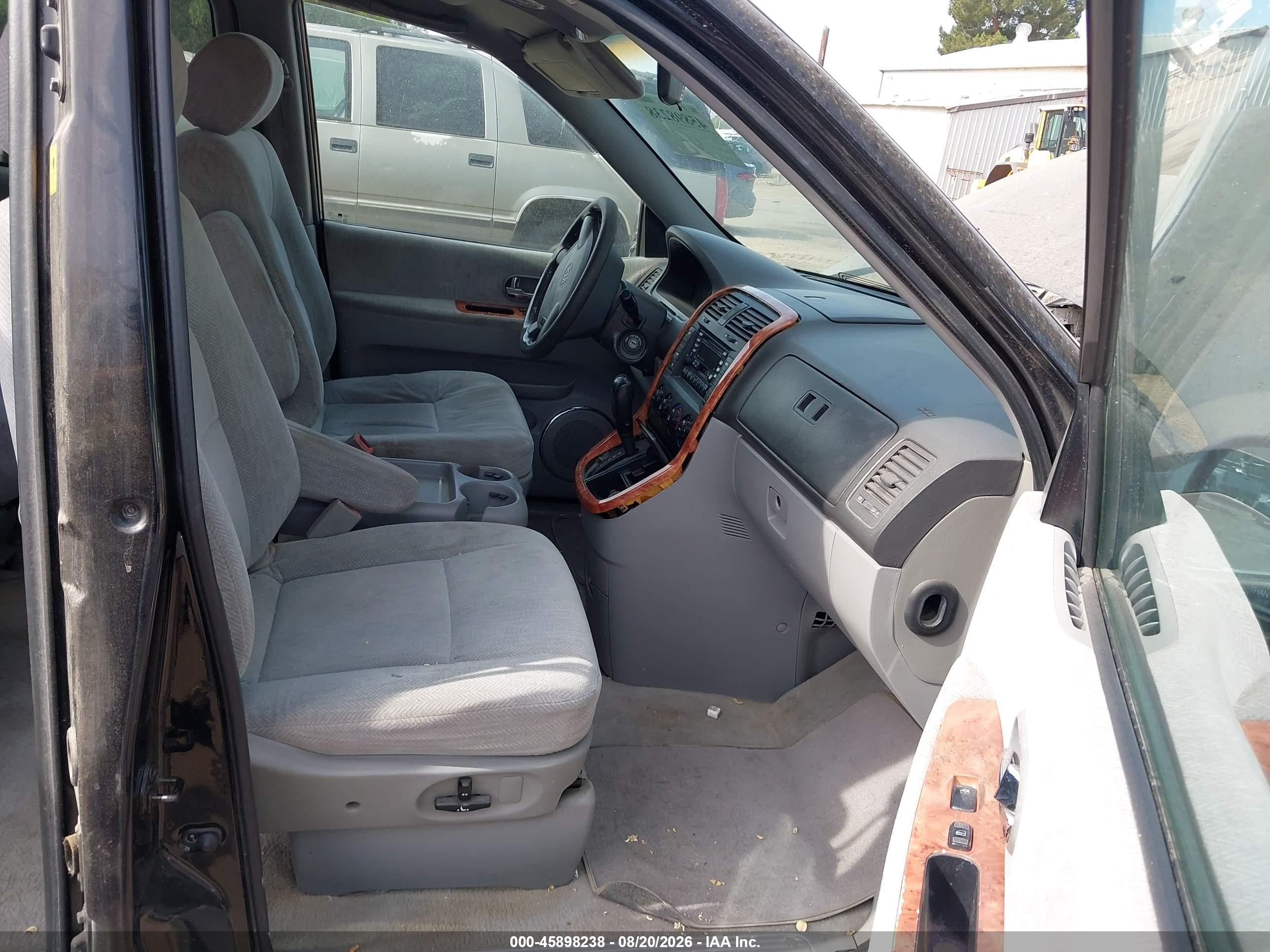 2004 Kia Sedona Ex/lx Black vin: KNDUP131246574612