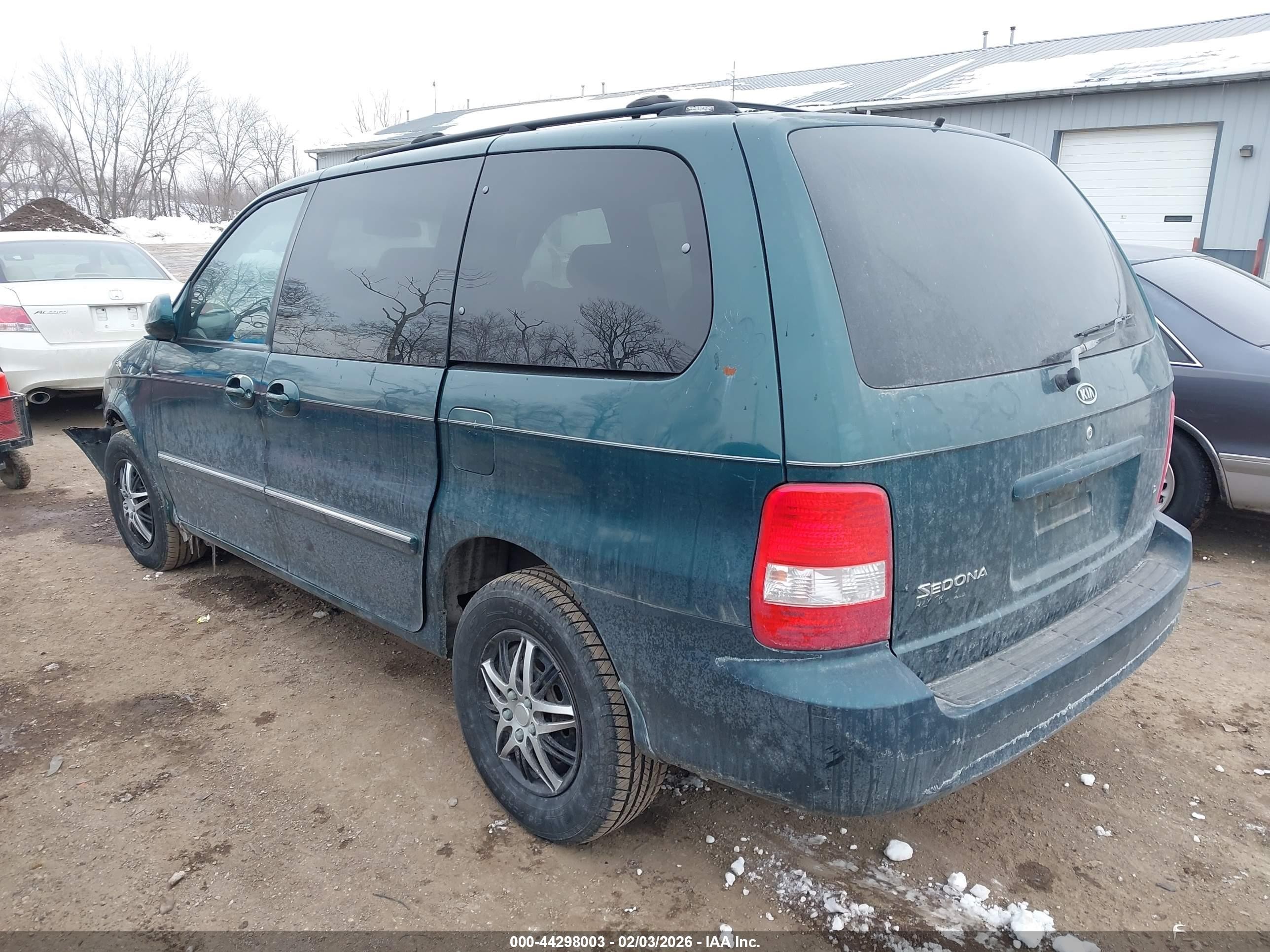 2005 Kia Sedona Ex/lx Green vin: KNDUP131256667664