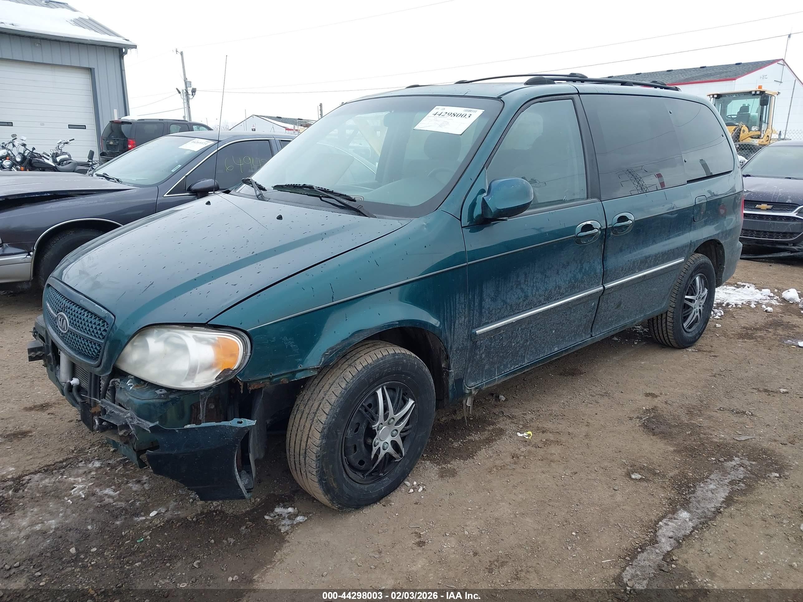 2005 Kia Sedona Ex/lx Green vin: KNDUP131256667664