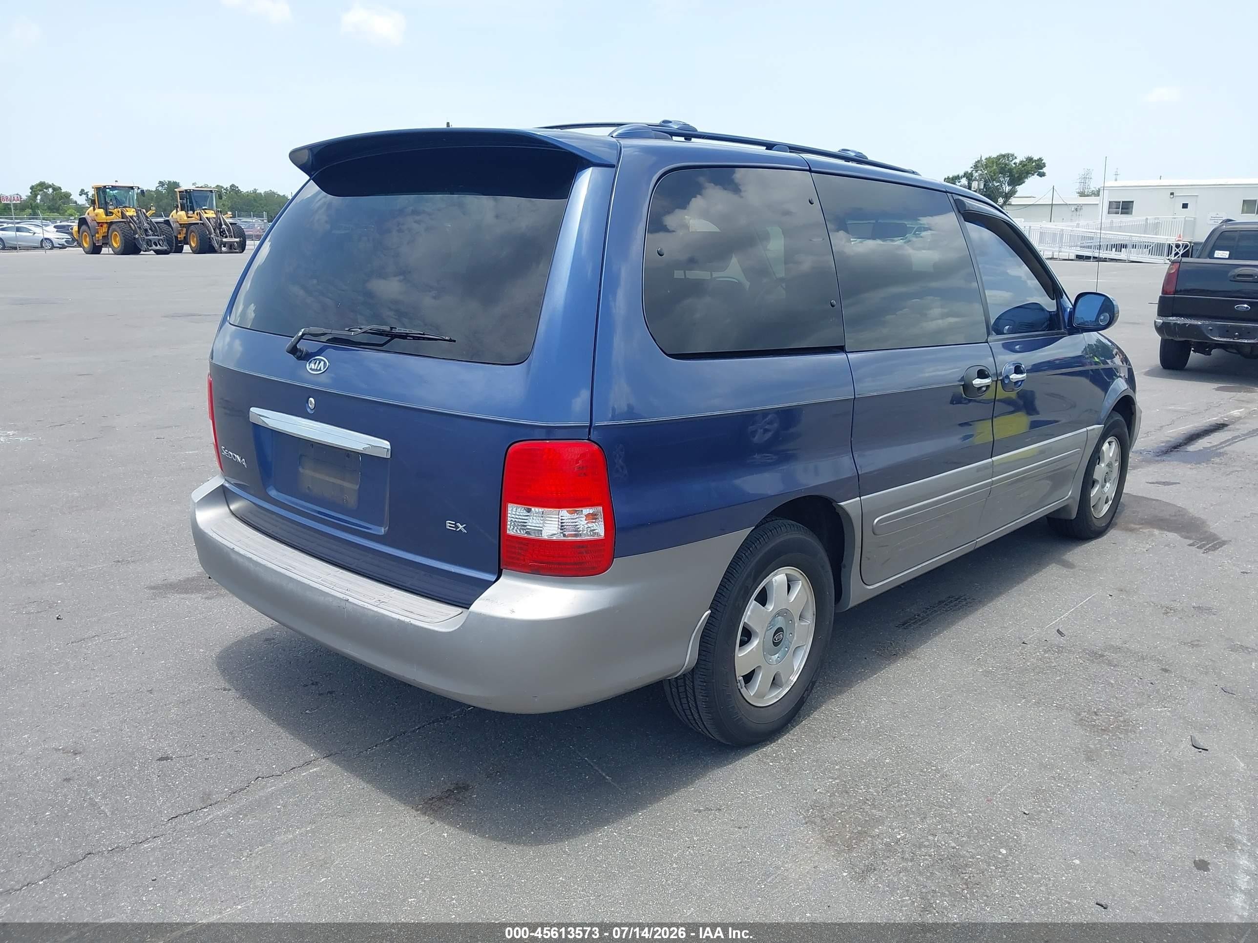 2003 Kia Sedona Ex/lx Синий vin: KNDUP131436344780
