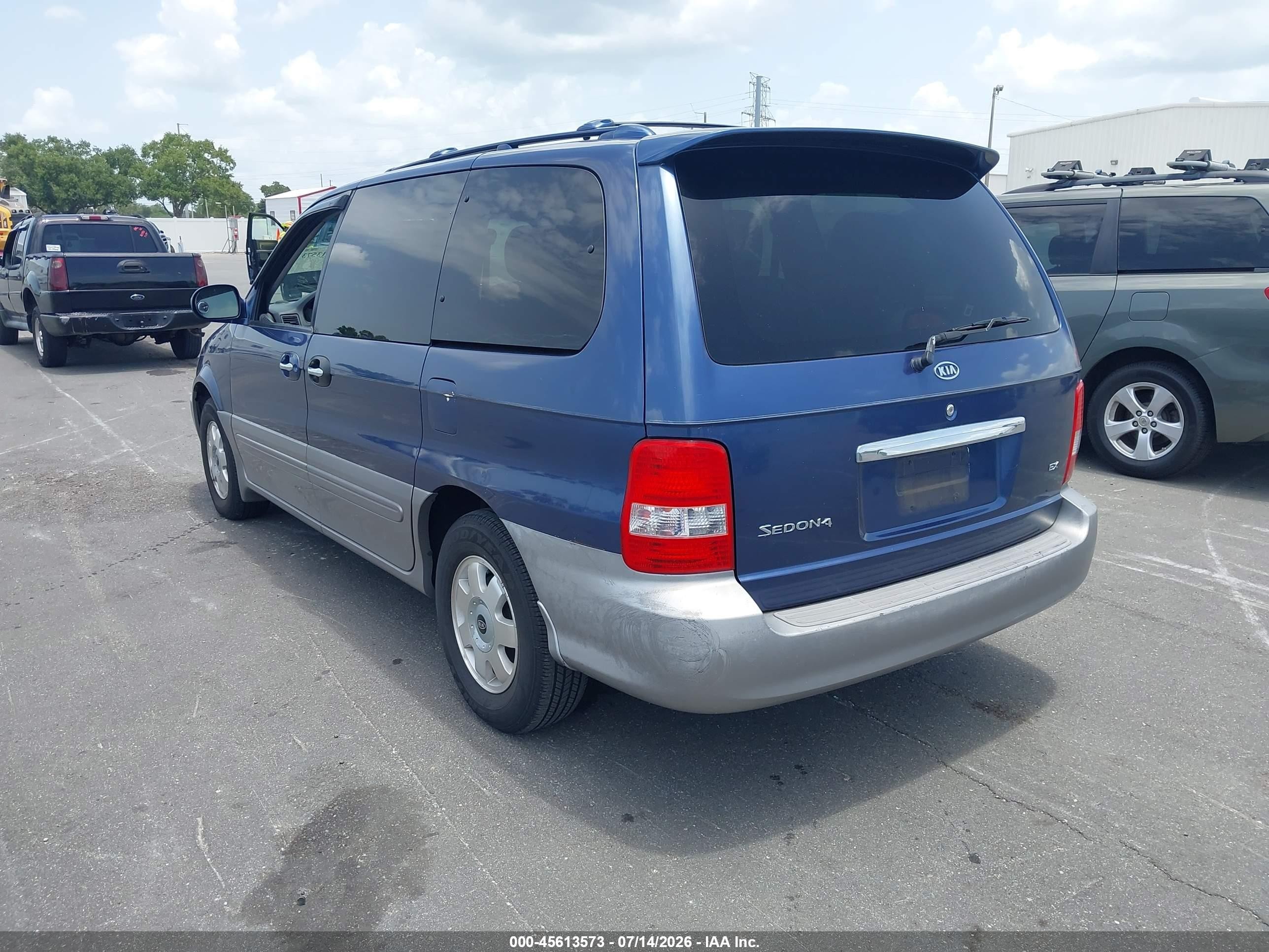 2003 Kia Sedona Ex/lx Синий vin: KNDUP131436344780